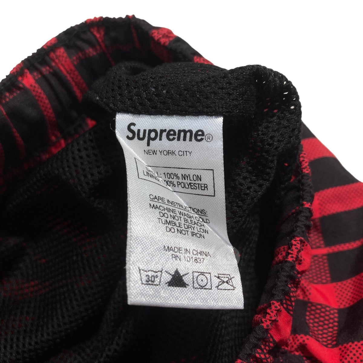 SUPREME(シュプリーム) NYLON PLAID TRACK PANTS ナイロントラックパンツ レッド サイズ  14｜【公式】カインドオルオンライン ブランド古着・中古通販【kindal】