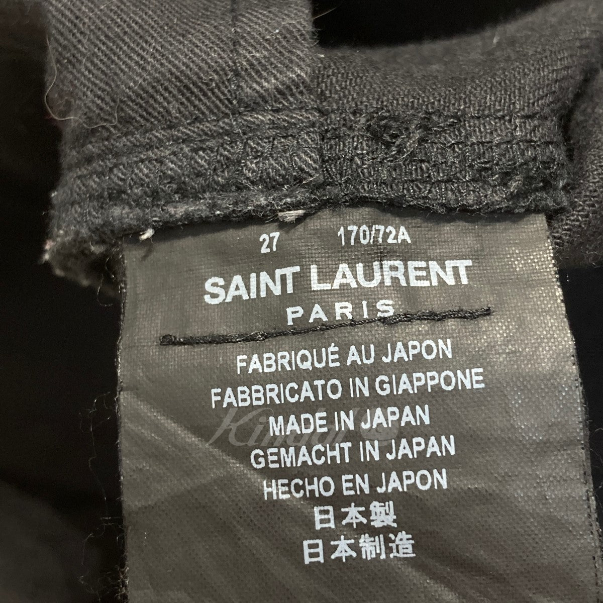 SAINT LAURENT PARIS(サンローランパリ) スキニーデニムパンツ／376906 ...