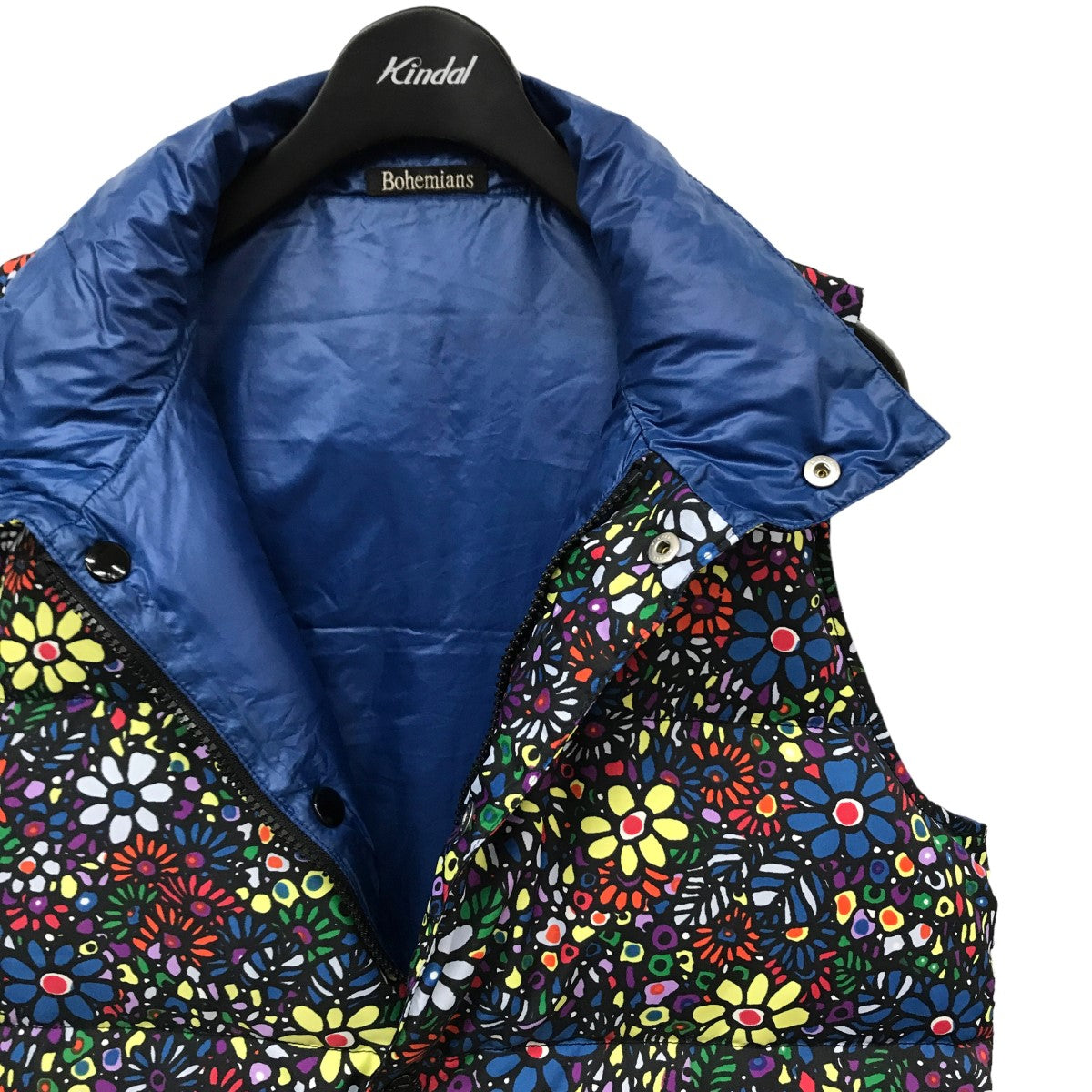 花柄 中綿ベスト