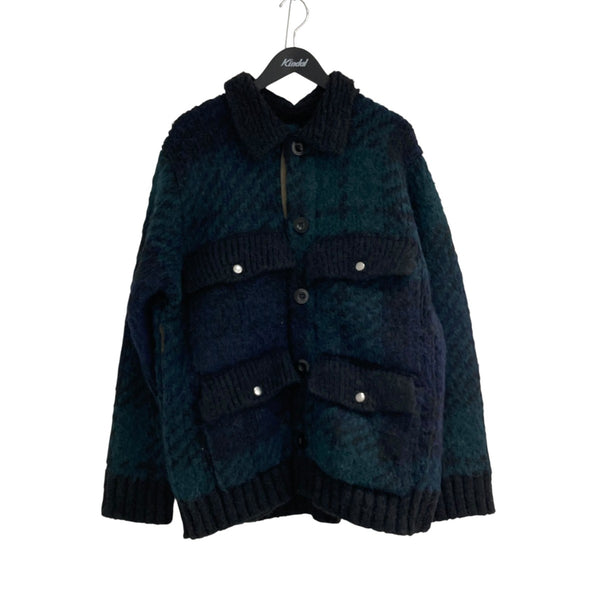 sacai(サカイ) 23AWJacquard Knit Blousonニットジャケット2023-03201M