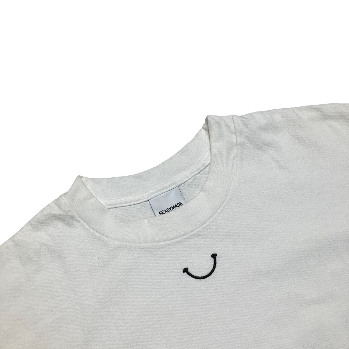 SMILE ＆ LOGO SHORT SLEEVE T 刺刺繍カットソー／RE-CO-WH-00-00-244