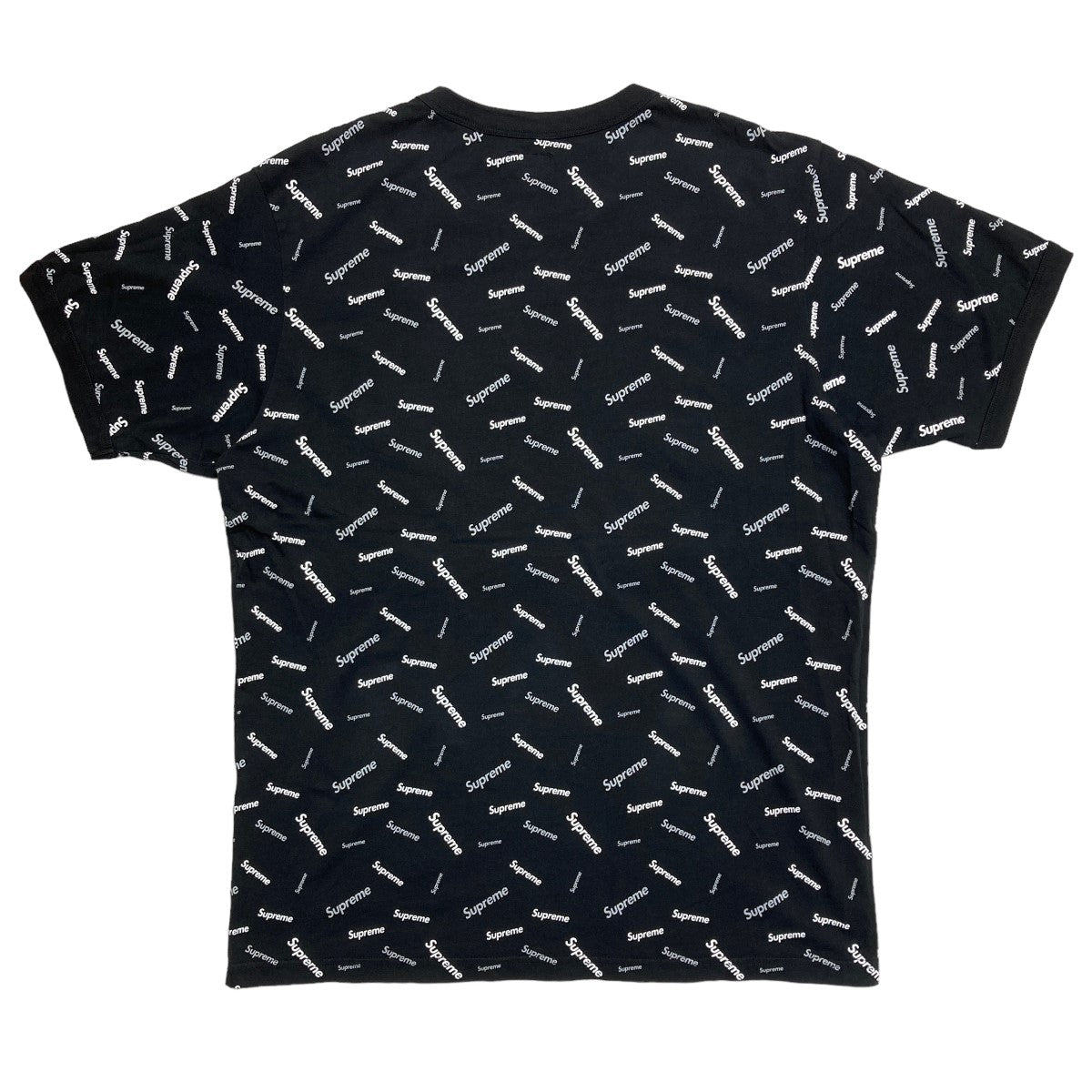 在庫販売supreme Supreme scatter ringer M ブラック Tシャツ/カットソー(半袖/袖なし)