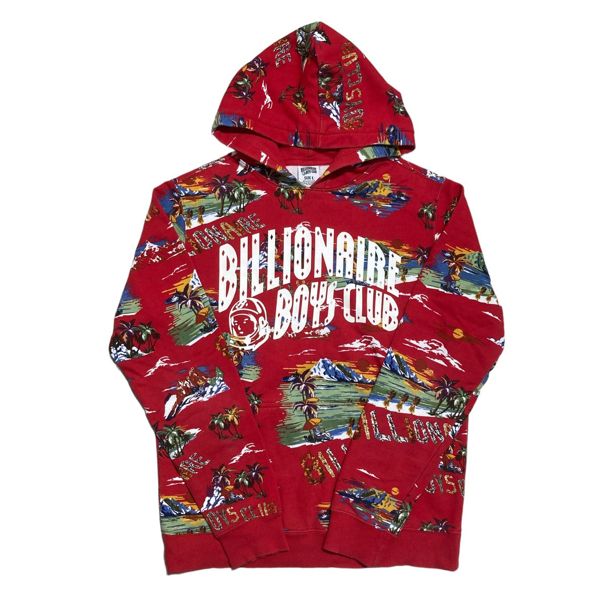 BILLIONAIRE BOYS CLUB(ビリオネアボーイズクラブ) 総柄 Island Hoodie in プルオーバーパーカー／891-8311