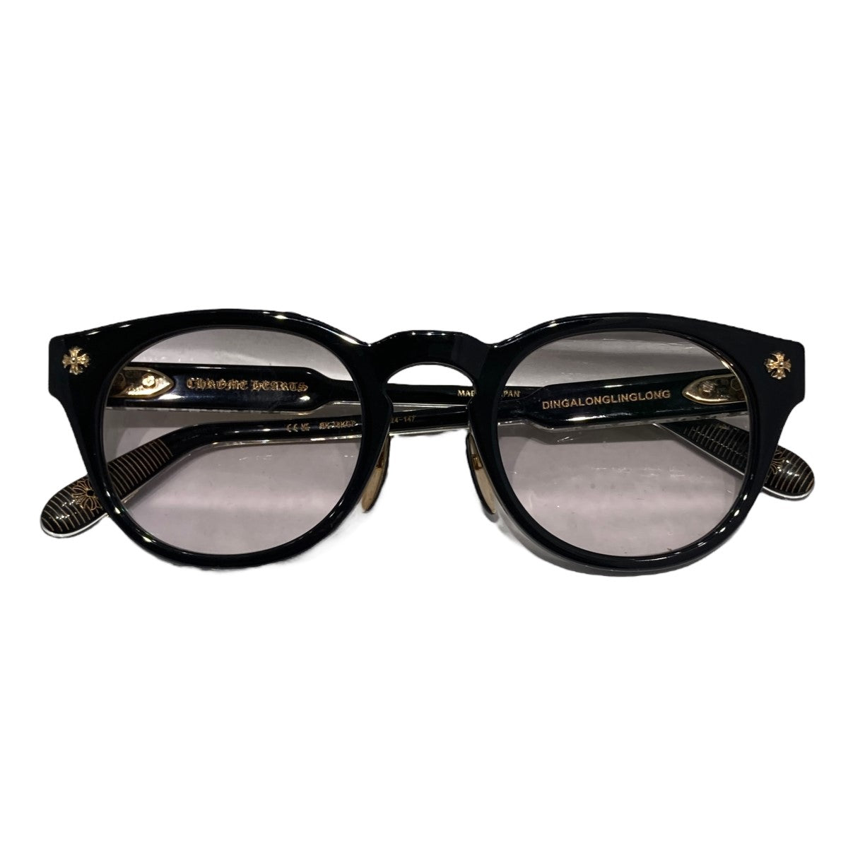 CHROME HEARTS メガネ DINGALONGLINGLONG 眼鏡／BK-18KGP の古着・中古アイテム
