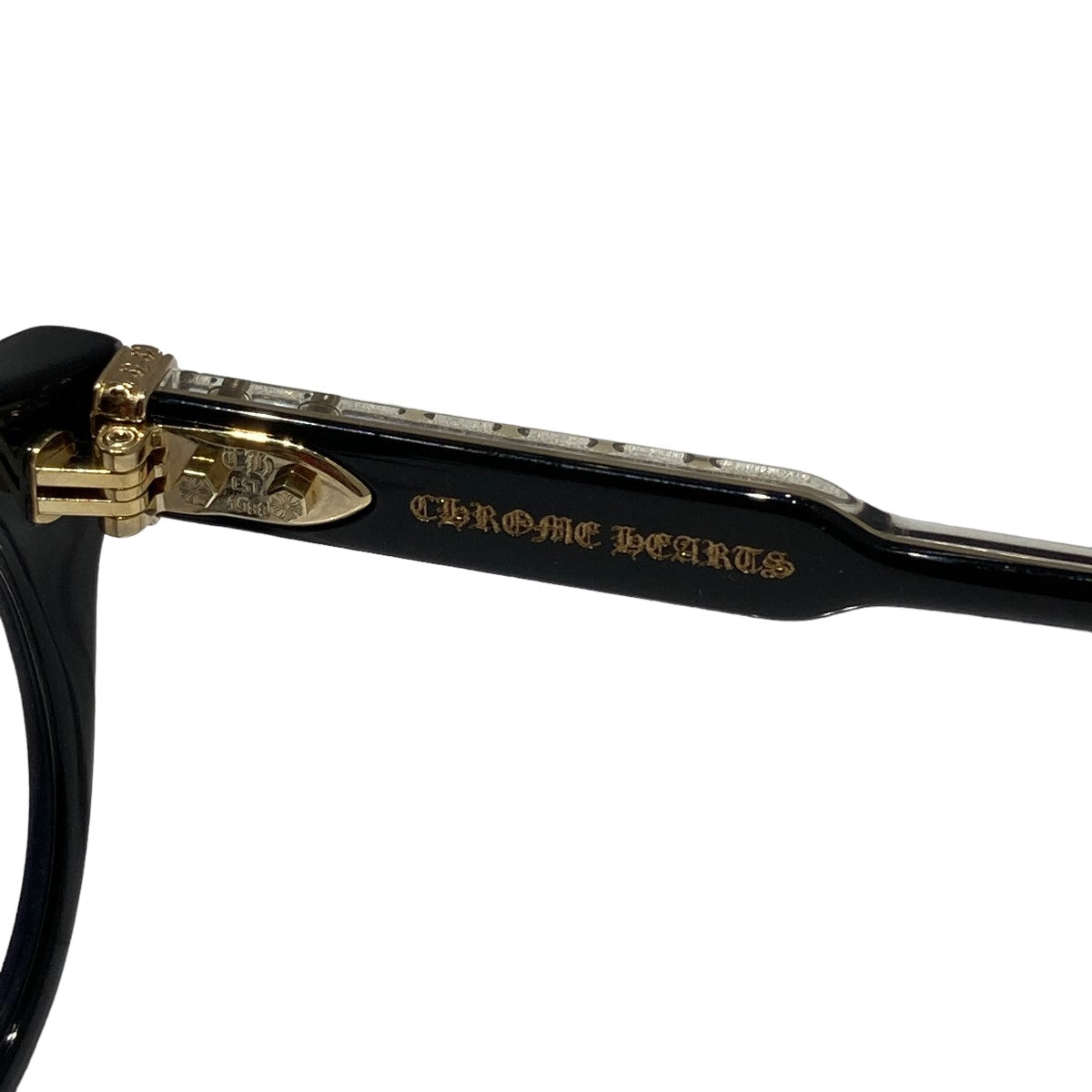CHROME HEARTS メガネ DINGALONGLINGLONG 眼鏡／BK-18KGP の古着・中古アイテム