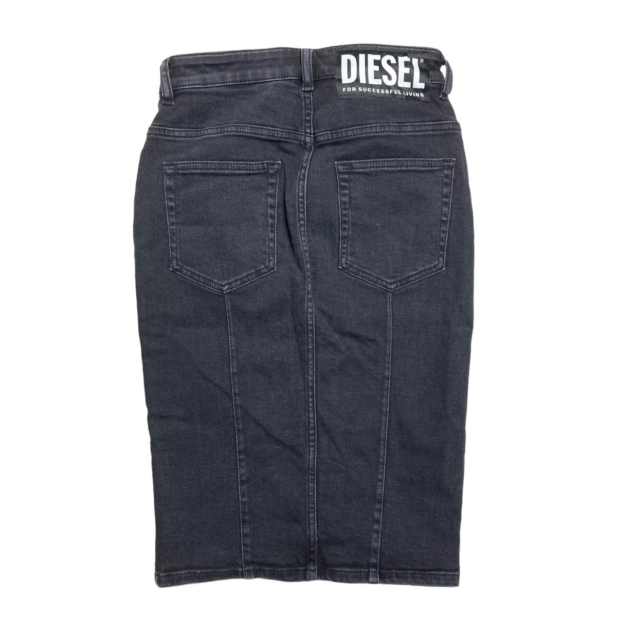 DIESEL(ディーゼル) DE-PENCIL-ZIP フロントダブルジップデニムスカート ブラック サイズ 24｜【公式】カインドオルオンライン  ブランド古着・中古通販【kindal】