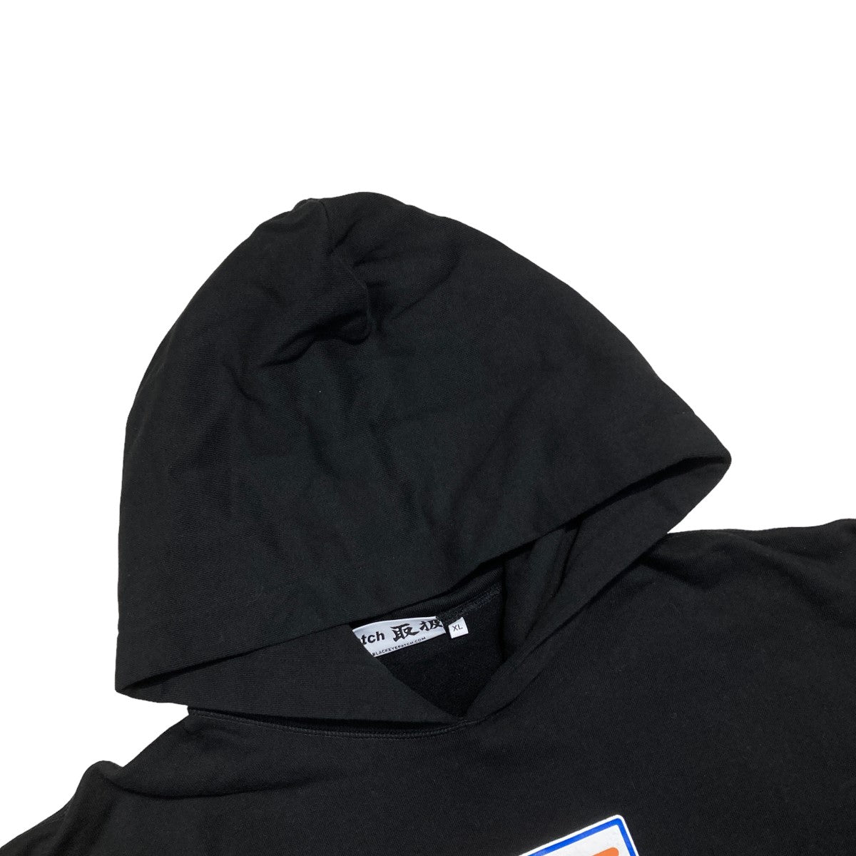THE BLACK EYE PATCH(ブラックアイパッチ) LABEL CAUTION HOODIE