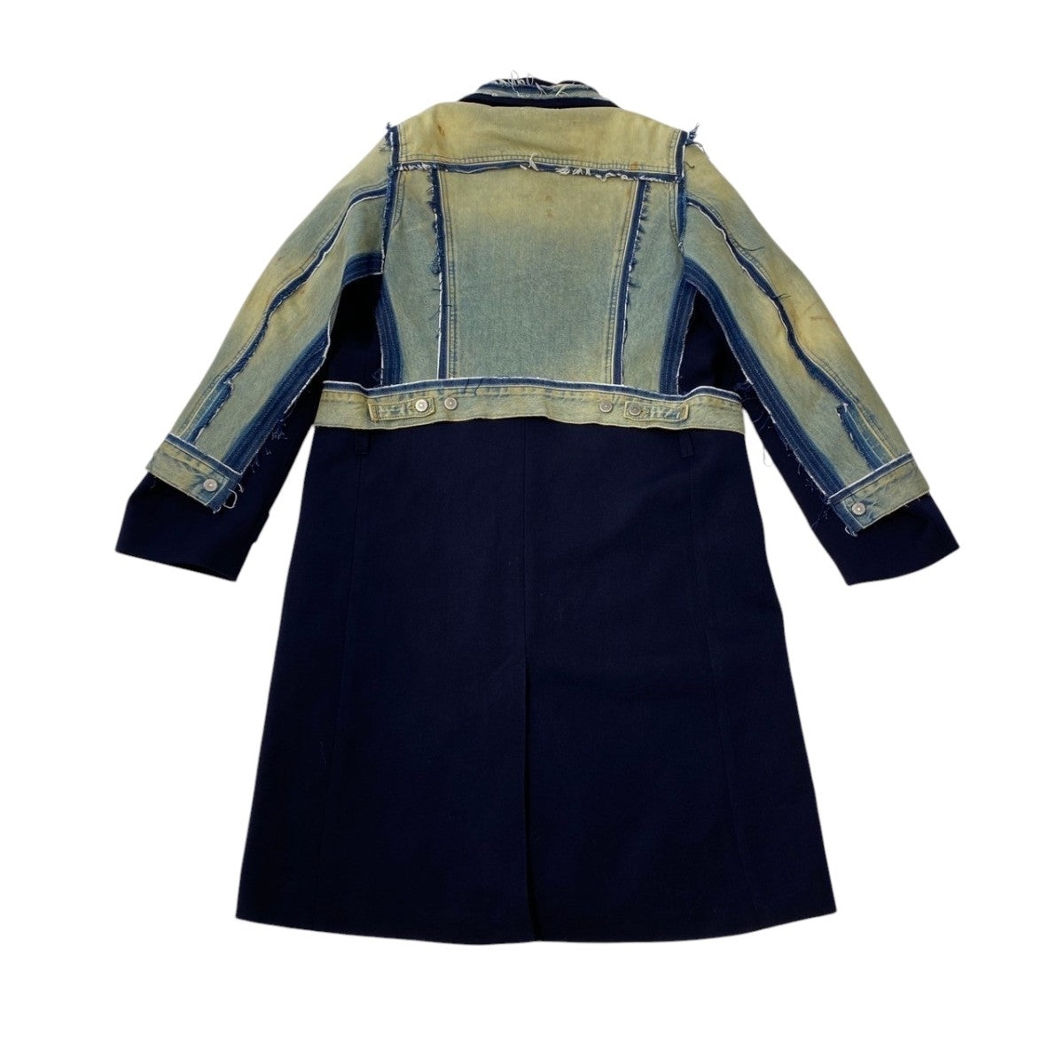 美品Maison Margiela メゾンマルジェラ リブネックウールコート48
