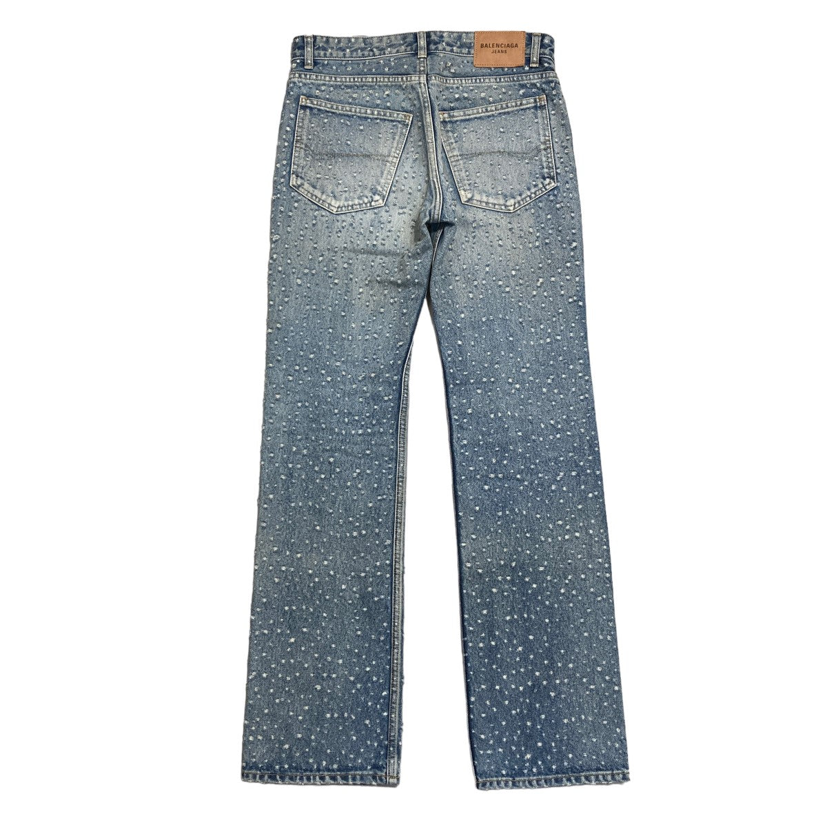 distressed straight leg jeansダメージ加工 デニムパンツ681734