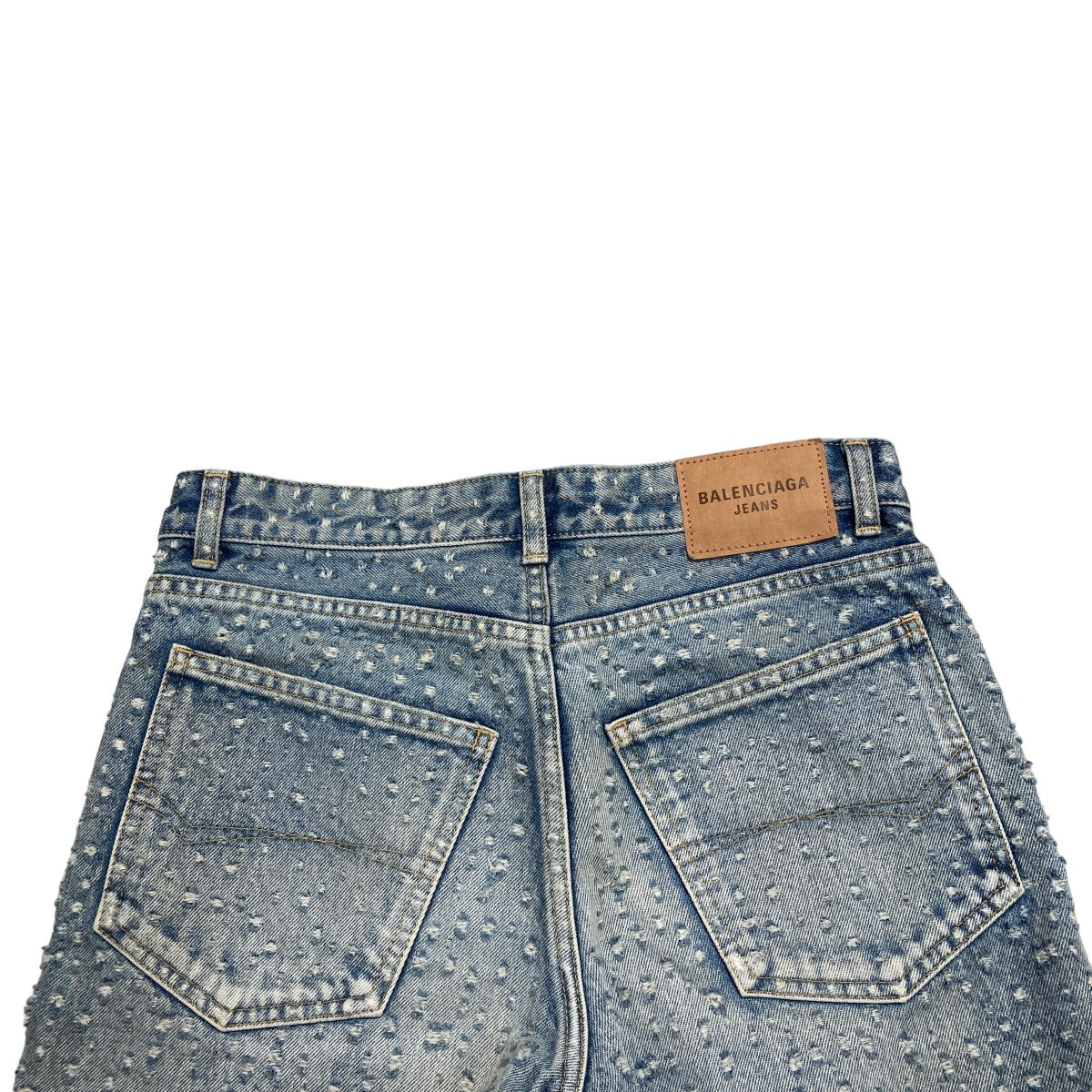 distressed straight leg jeansダメージ加工 デニムパンツ681734