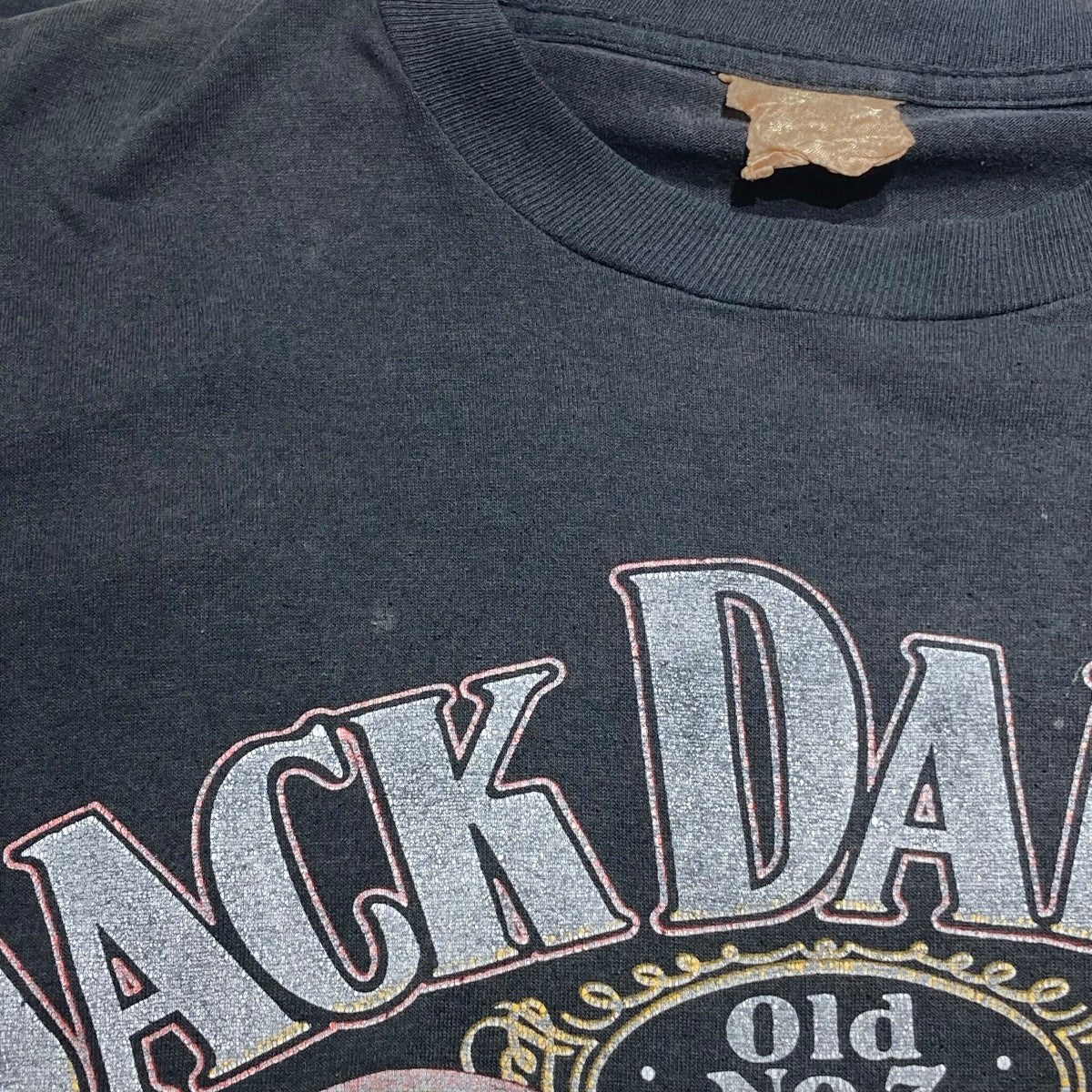 古着 1980s JACK DANIELS 袖裾シングル半袖Tシャツ 古着・中古-5枚目のアイテム画像
