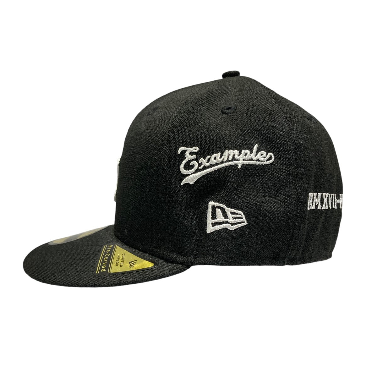 New Era×EXAMPLE ロゴ刺繍 キャップ ブラック サイズ 7 1/8｜【公式】カインドオルオンライン ブランド古着・中古通販【kindal】