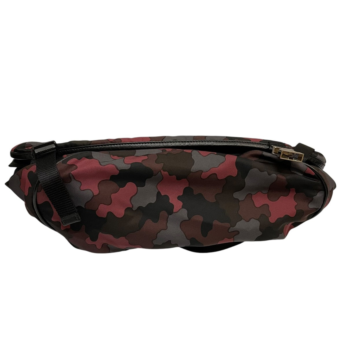 PRADA(プラダ) カモ柄ショルダーバッグ ブラック｜【公式