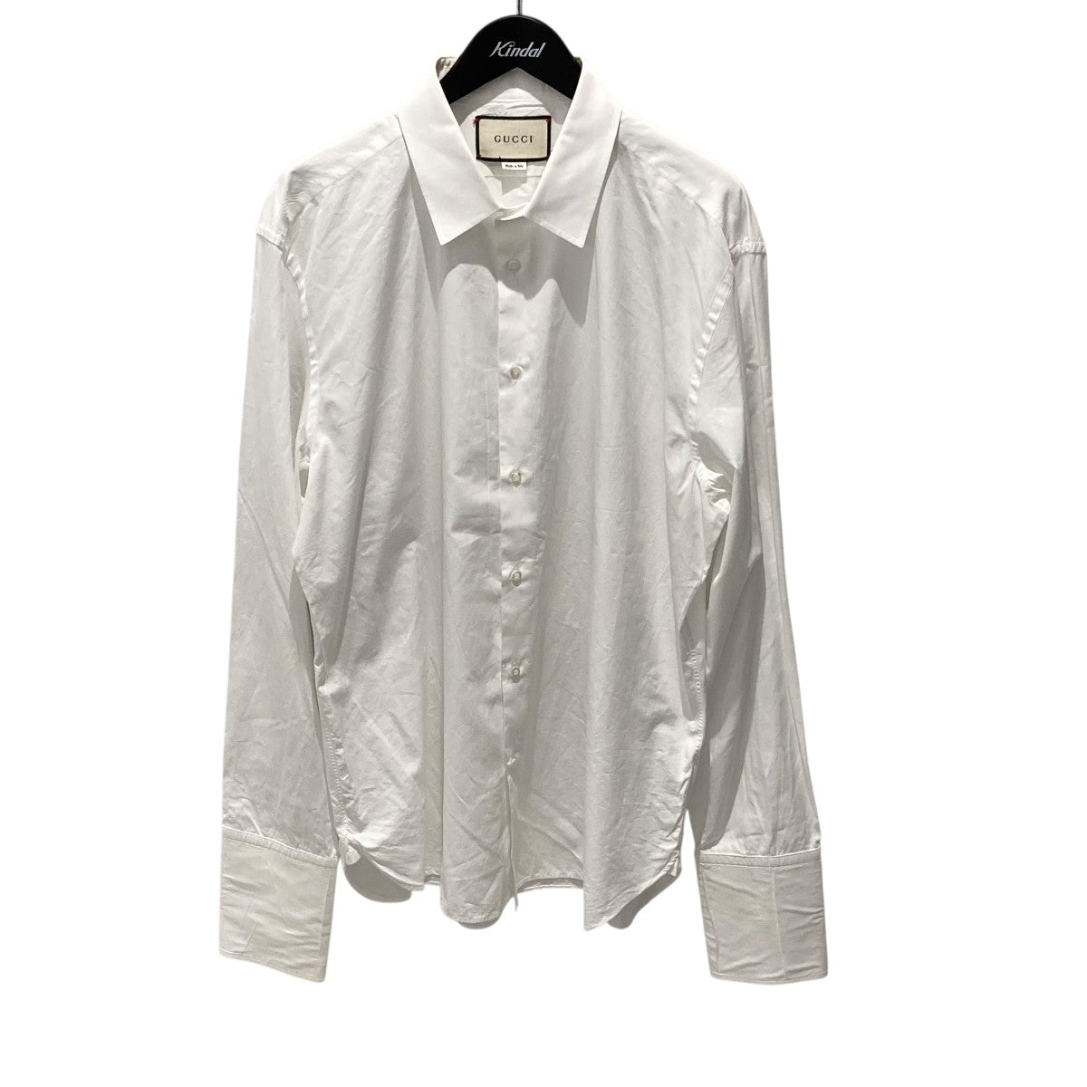 IT329993 グッチ 長袖シャツ 158079 胸ロゴ ブラック #36 GUCCI 中古 GUCCI - グッチ 長袖シャツ 158079 胸ロゴ ブラック #36
