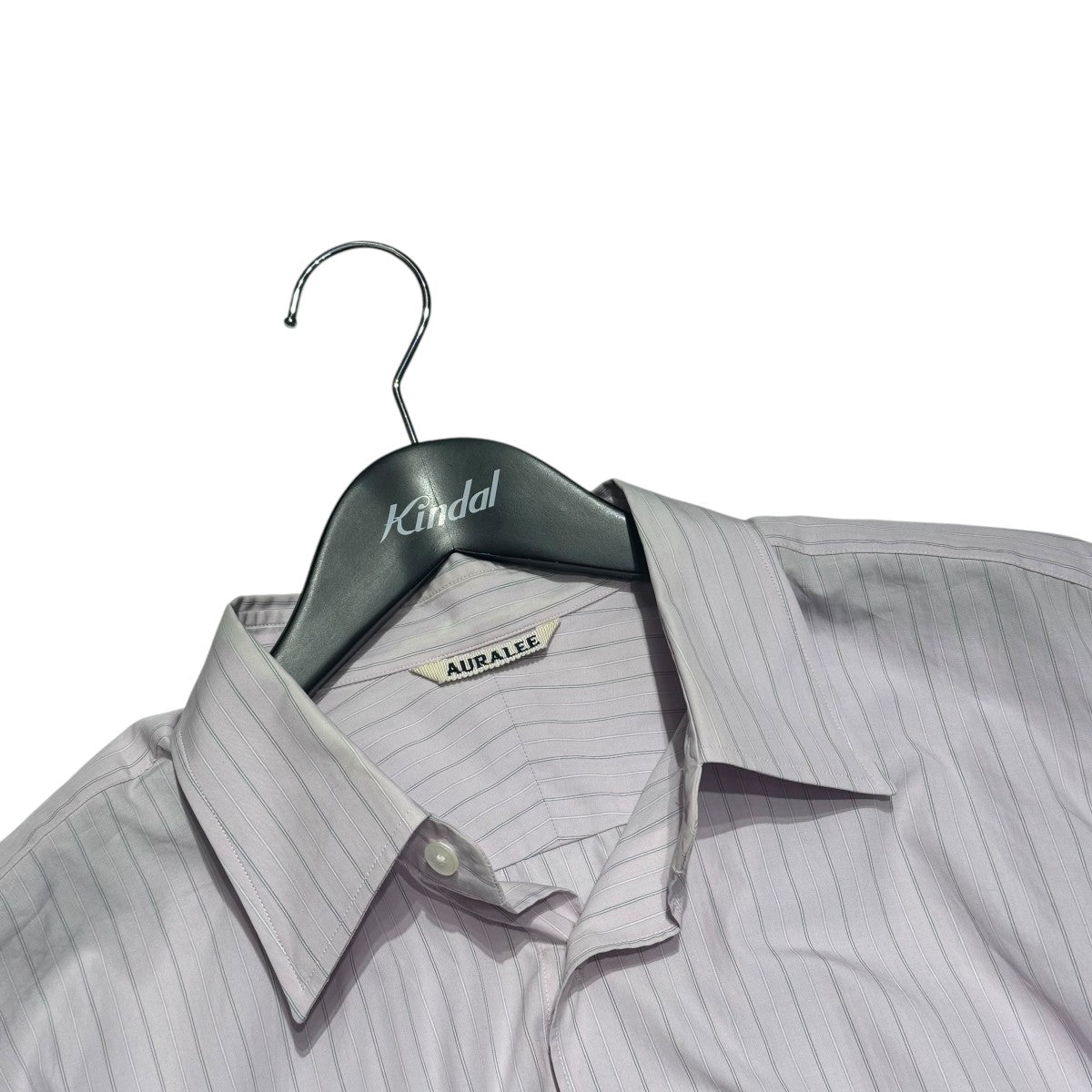 24AW AURALEE定番シャツ 24AWスタート【AURALEE】 SUVIN HIGH COUNT CLOTH STRIPE SHIRT