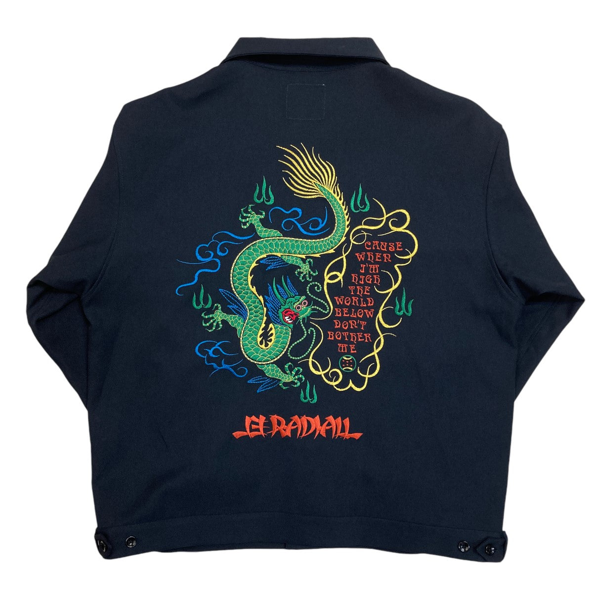 RADIALL(ラディアル) UP IN SMOKE SOUVENIR JACKET刺繍ジャケットRAD-22AW-JK007  RAD-22AW-JK007 ブラック サイズ S｜【公式】カインドオルオンライン ブランド古着・中古通販【kindal】