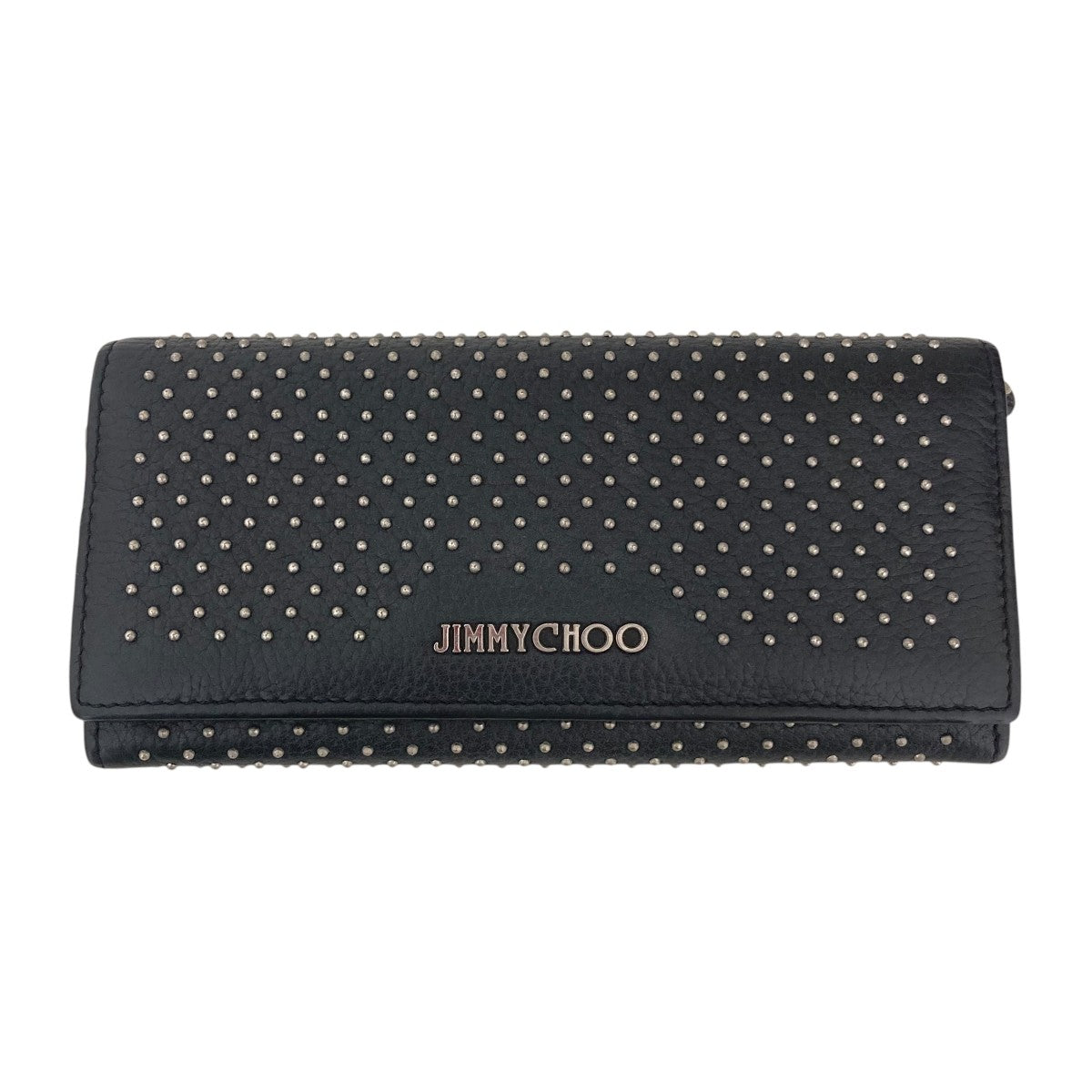 【新品未使用】JIMMY CHOO（ジミーチュウ）長財布　ブラック JIMMY CHOO ジミーチュウ 財布 長財布 ラウンドファスナー
