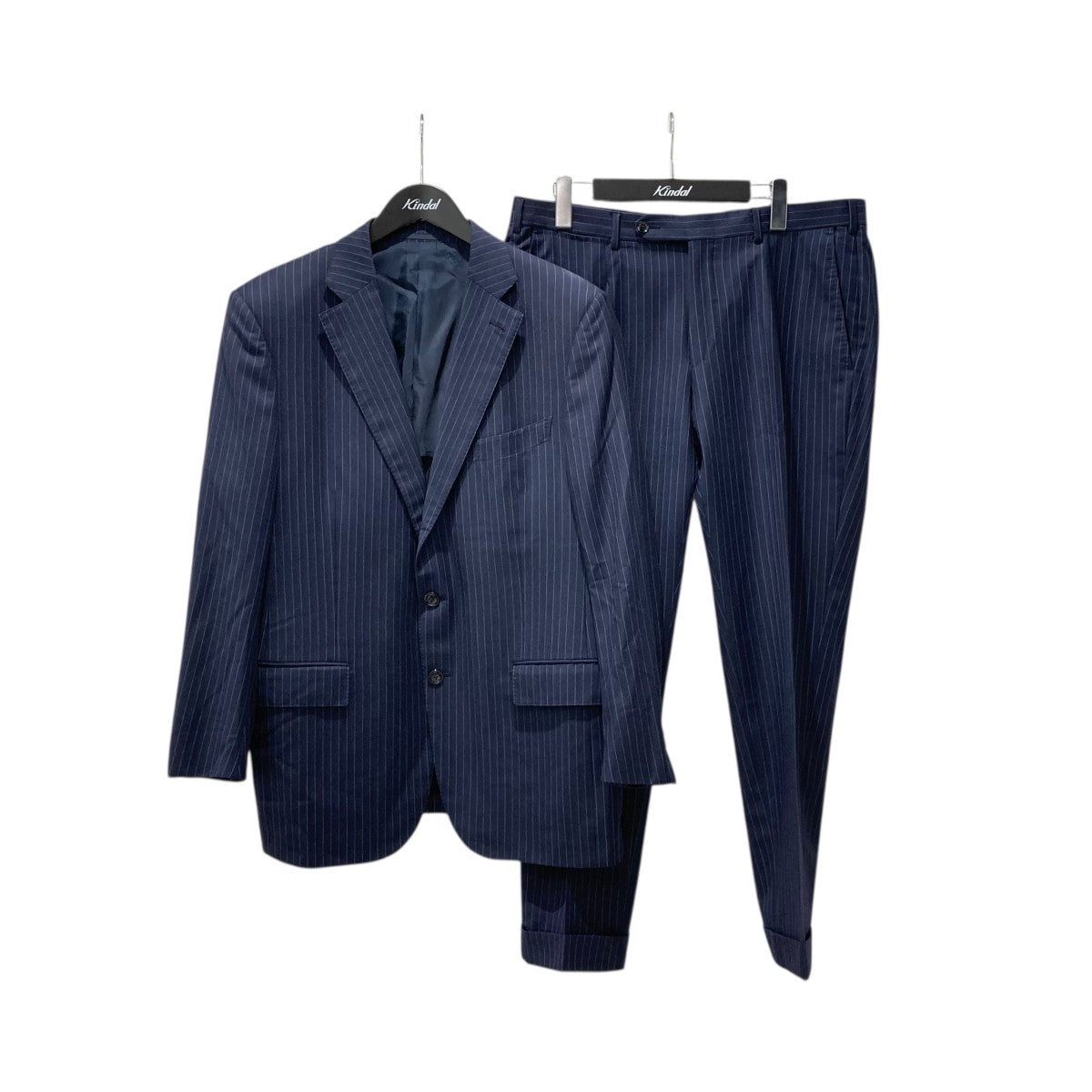【極美品】Ermenegildo Zegna スーツ セットアップ ストライプ 極美品✨エルメネジルドゼニア スーツ セットアップ ピン