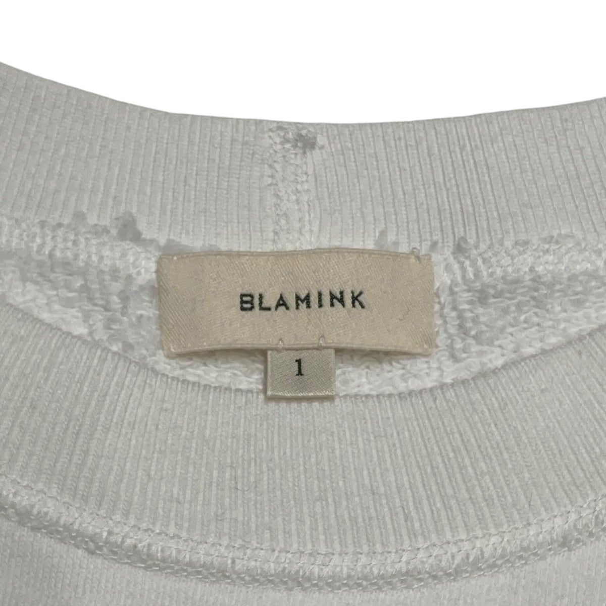 BLAMINK(ブラミンク) 吊り裏毛ロゴショートスリーブスウェット