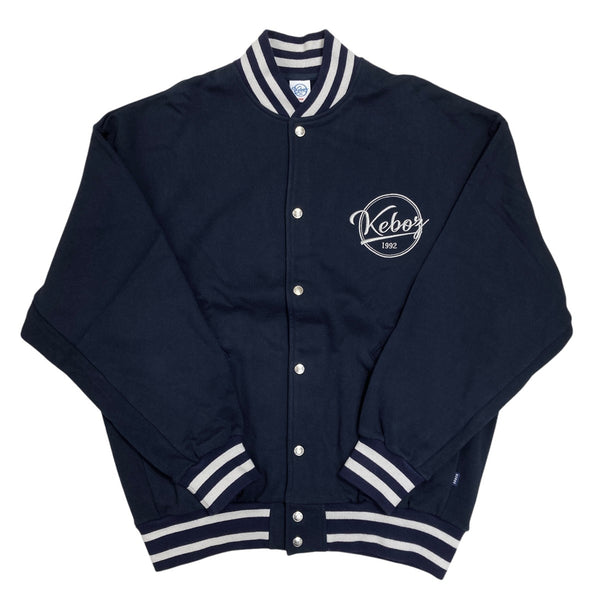 KEBOZ(ケボズ) ロゴ刺繍 スタジャン ネイビー サイズ L｜【公式