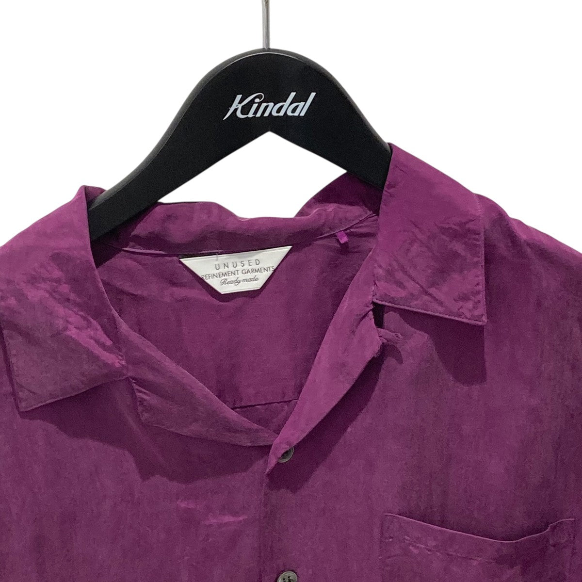 UNUSED(アンユーズド) Open collar short-sleeve shirtオープン