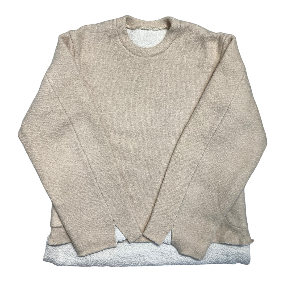 SUNSEA(サンシー) Riversible WOOL CREWNECK Pull Overウールリバーシブルクルーネックニット16A06  16A06 アイボリー サイズ 2｜【公式】カインドオルオンライン ブランド古着・中古通販【kindal】