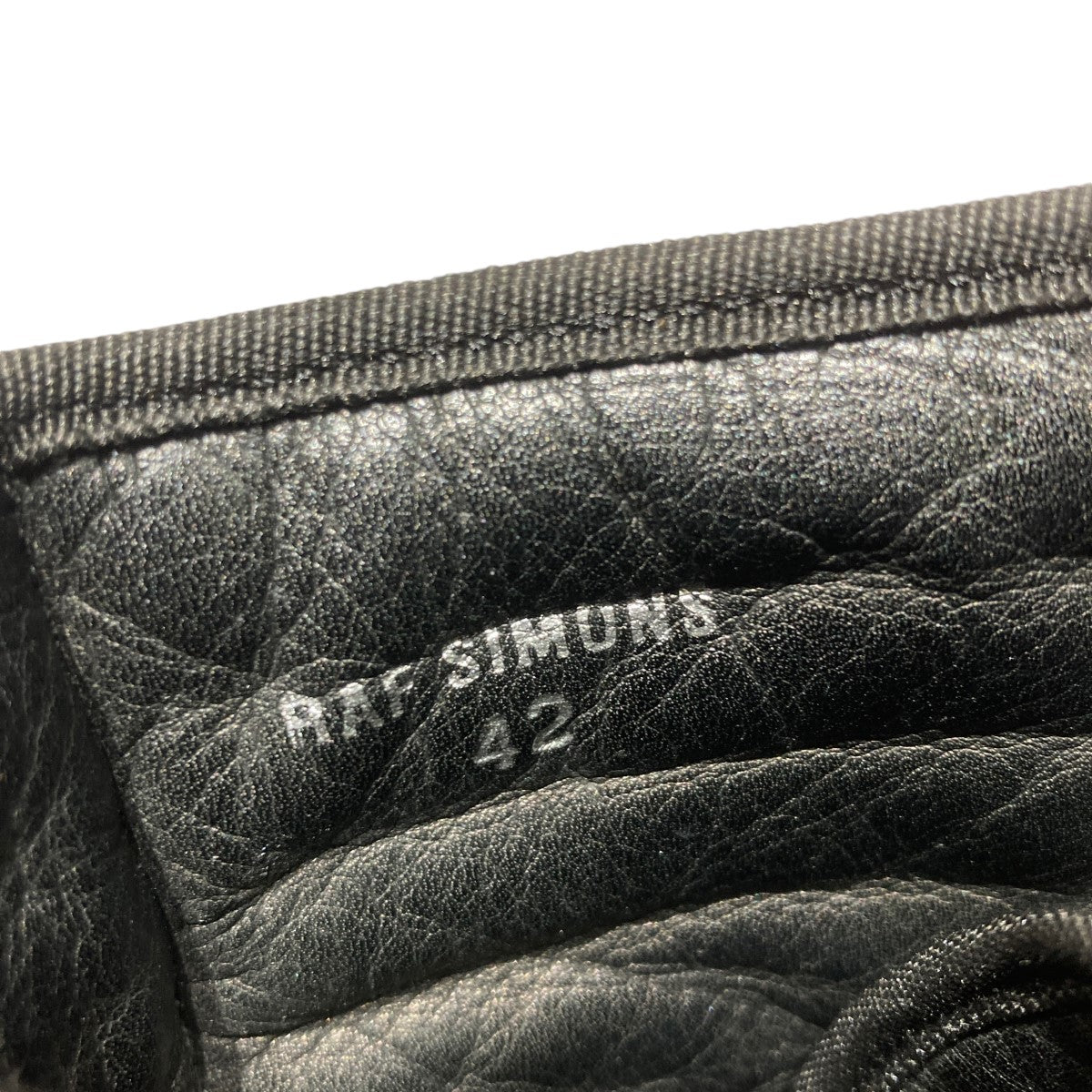 RAF SIMONS(ラフシモンズ) ベルクロレザースニーカー ブラック サイズ 42(27cm)｜【公式】カインドオルオンライン  ブランド古着・中古通販【kindal】