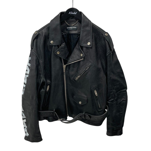 BALENCIAGA(バレンシアガ) ライダースジャケット ブラック サイズ 48