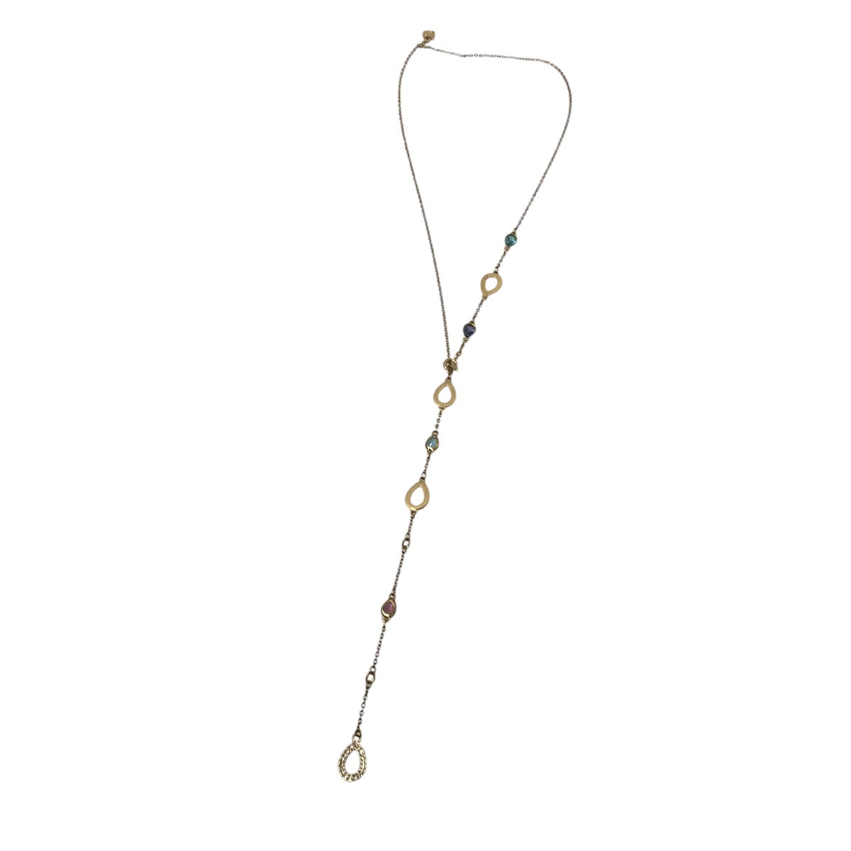 SWAROVSKI ドロップモチーフネックレス 古着・中古-1枚目のアイテム画像