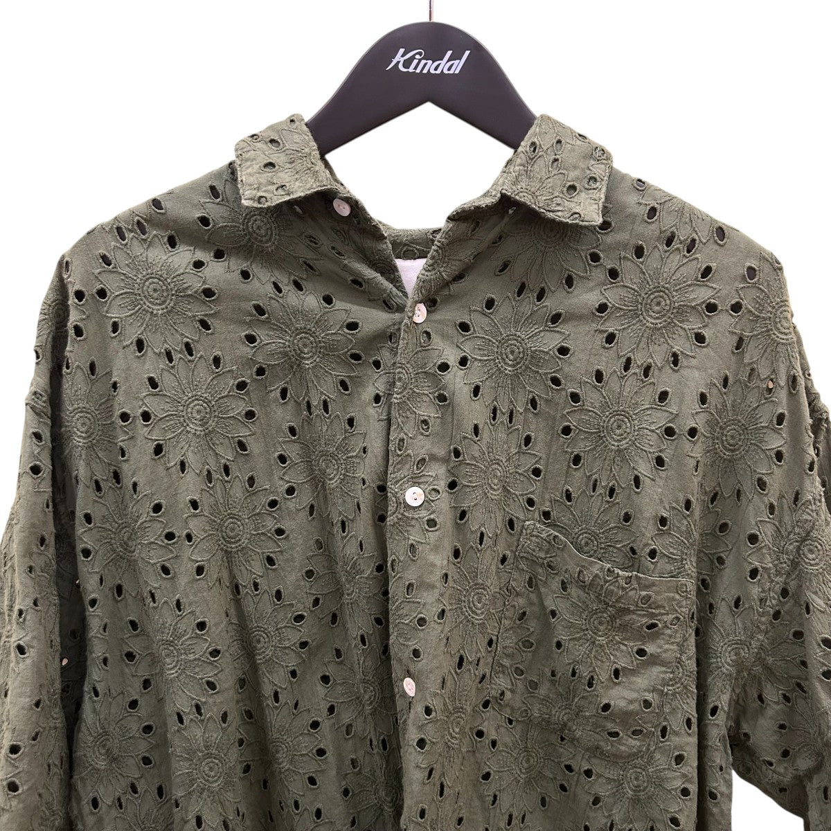 its inconspicuous presence Over Size Lace S S shirt半袖シャツ 古着・中古-3枚目のアイテム画像