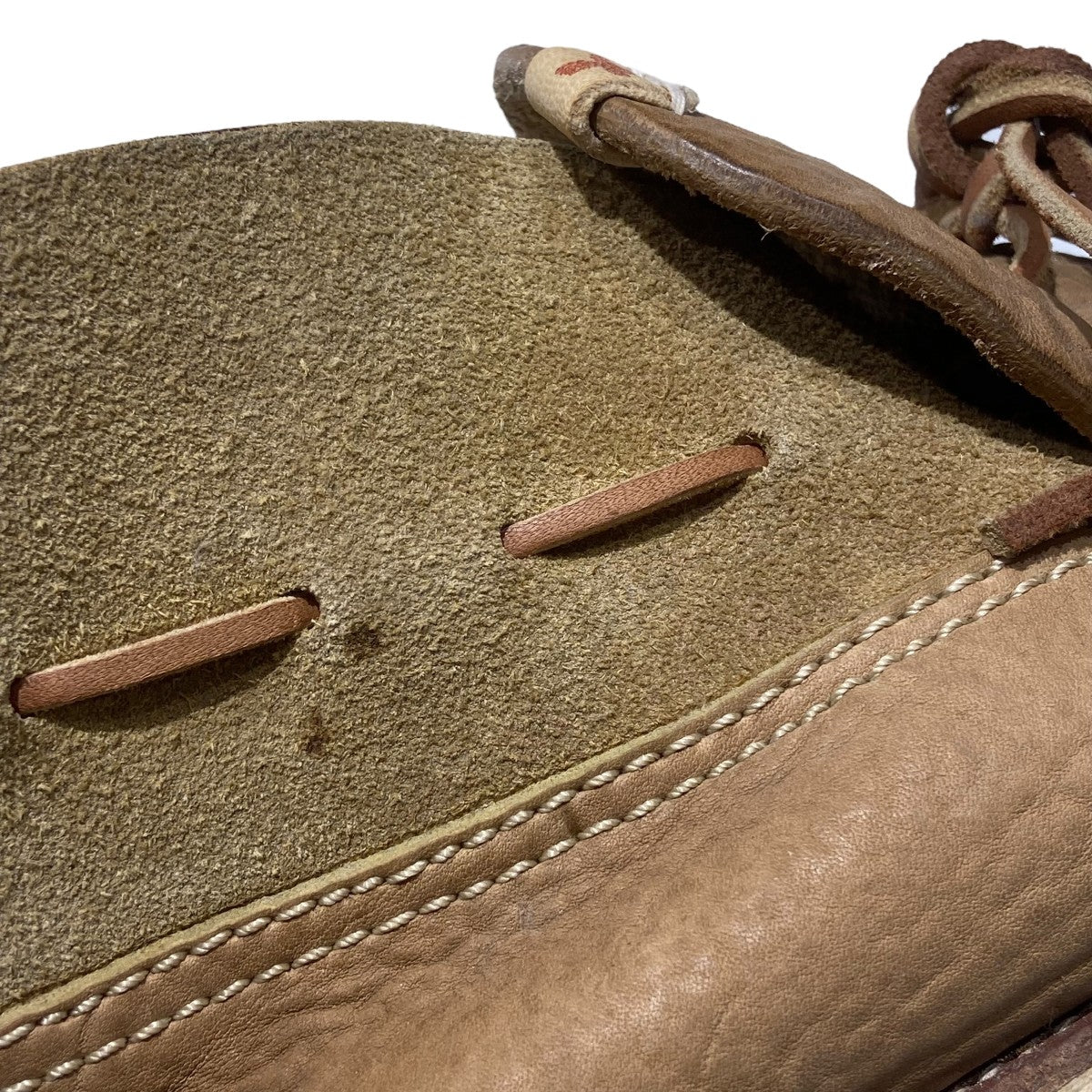 visvim スエードレザーのモカシンブーツ グレージュ サイズUS10