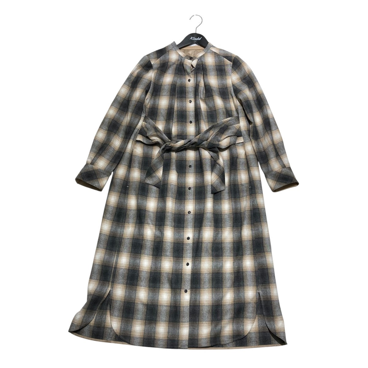 ANAYI(アナイ) オンブレチェックシャツワンピース102127-14-130-92-360
