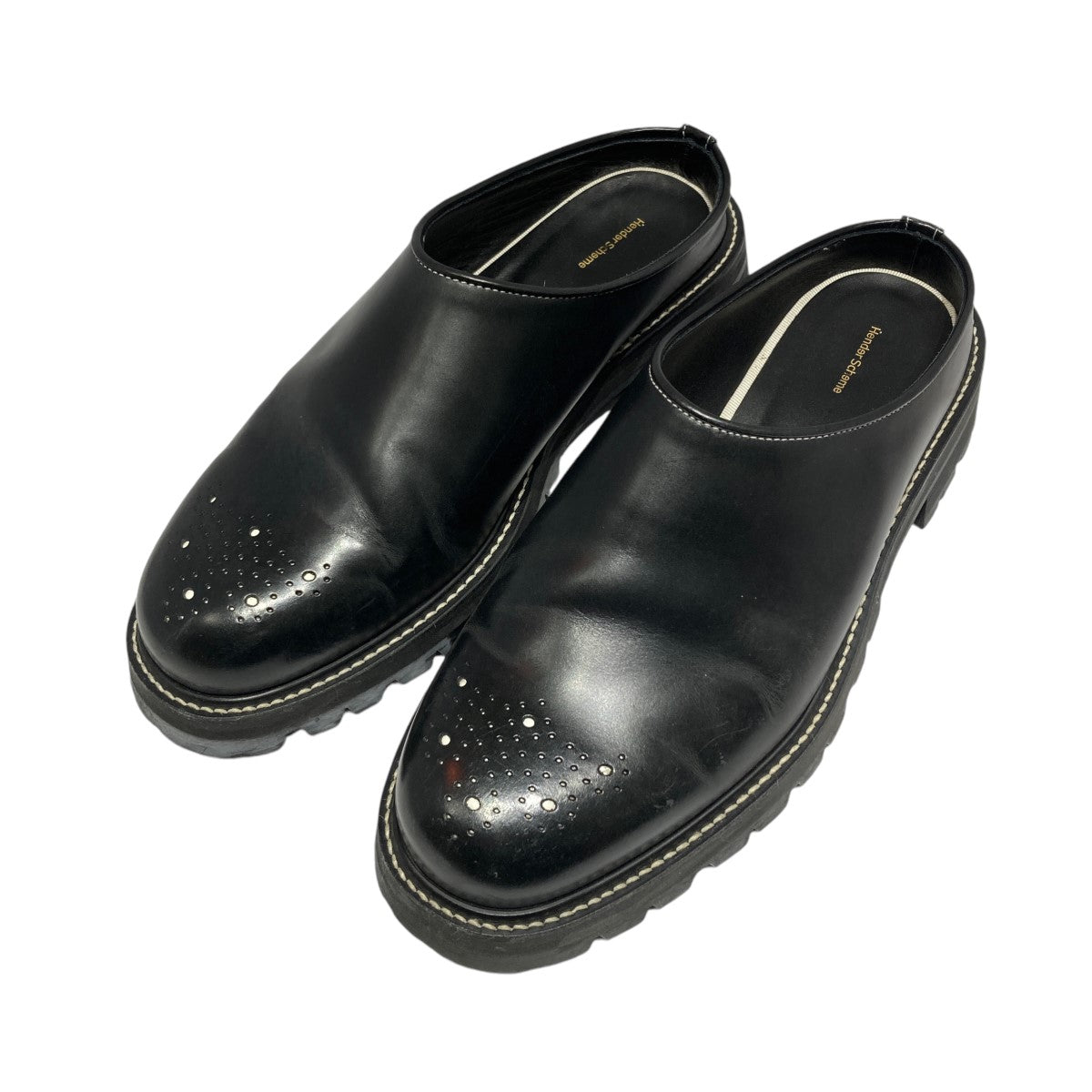 Hender Scheme commando muleレザーミュール 古着・中古-1枚目のアイテム画像