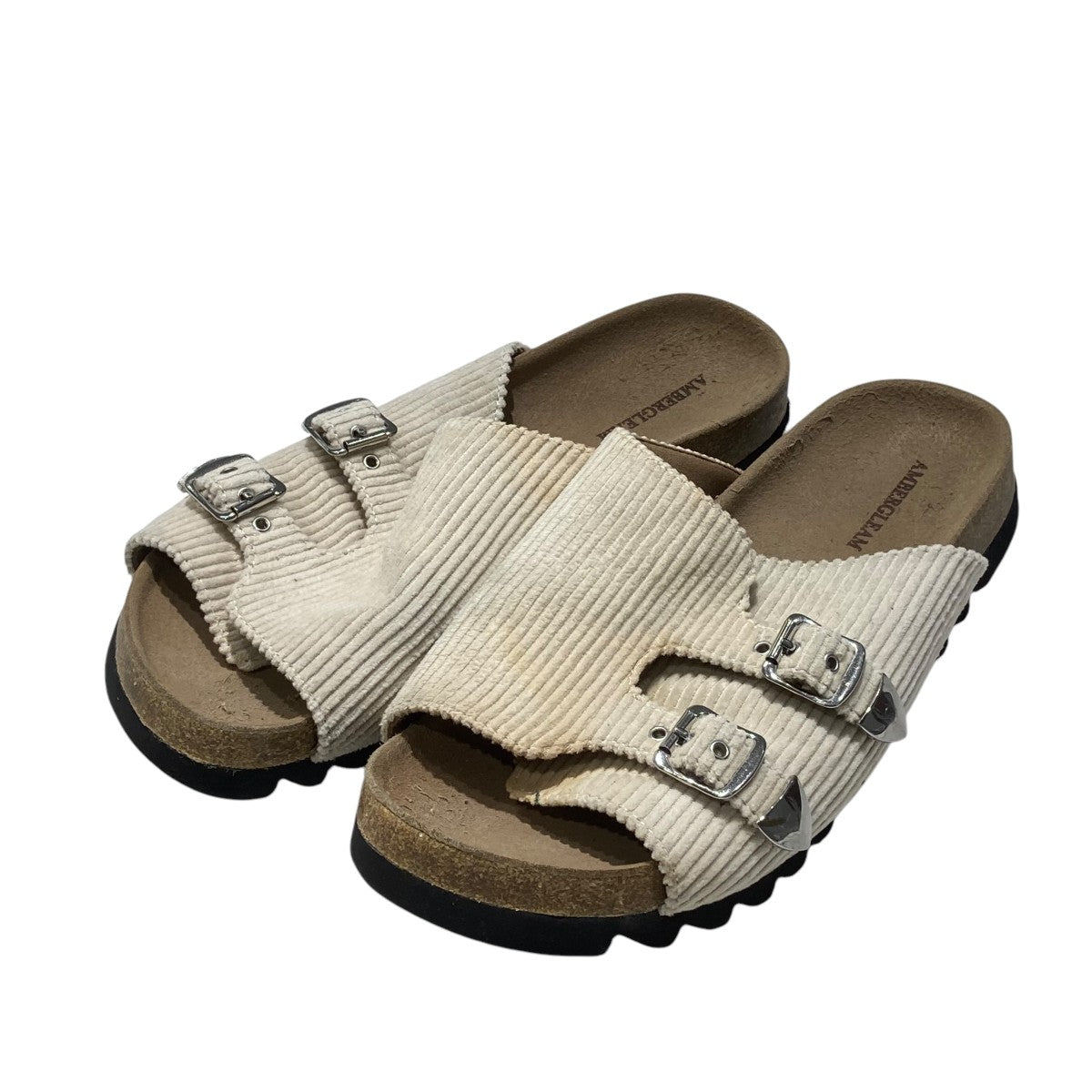 CORDUROY BUCKLE SANDALサンダル