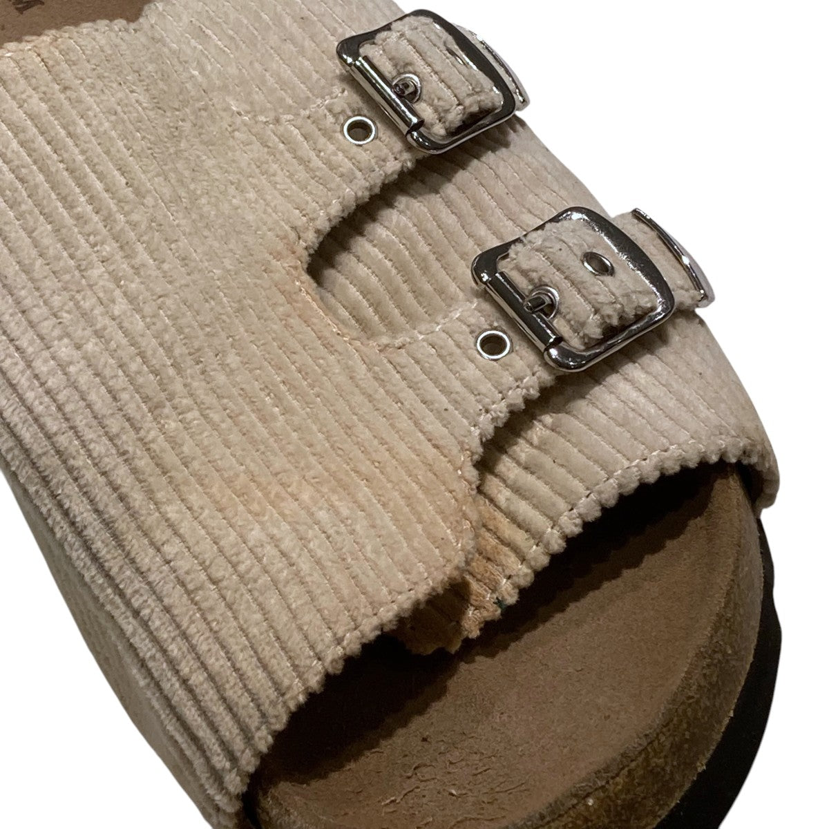 CORDUROY BUCKLE SANDALサンダル