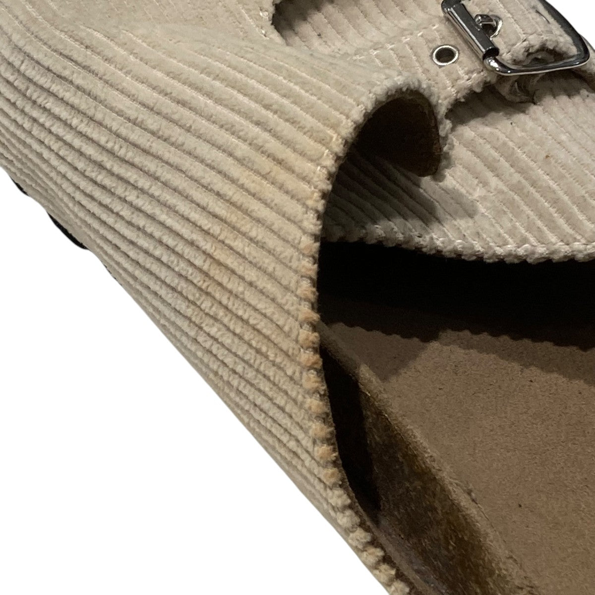CORDUROY BUCKLE SANDALサンダル