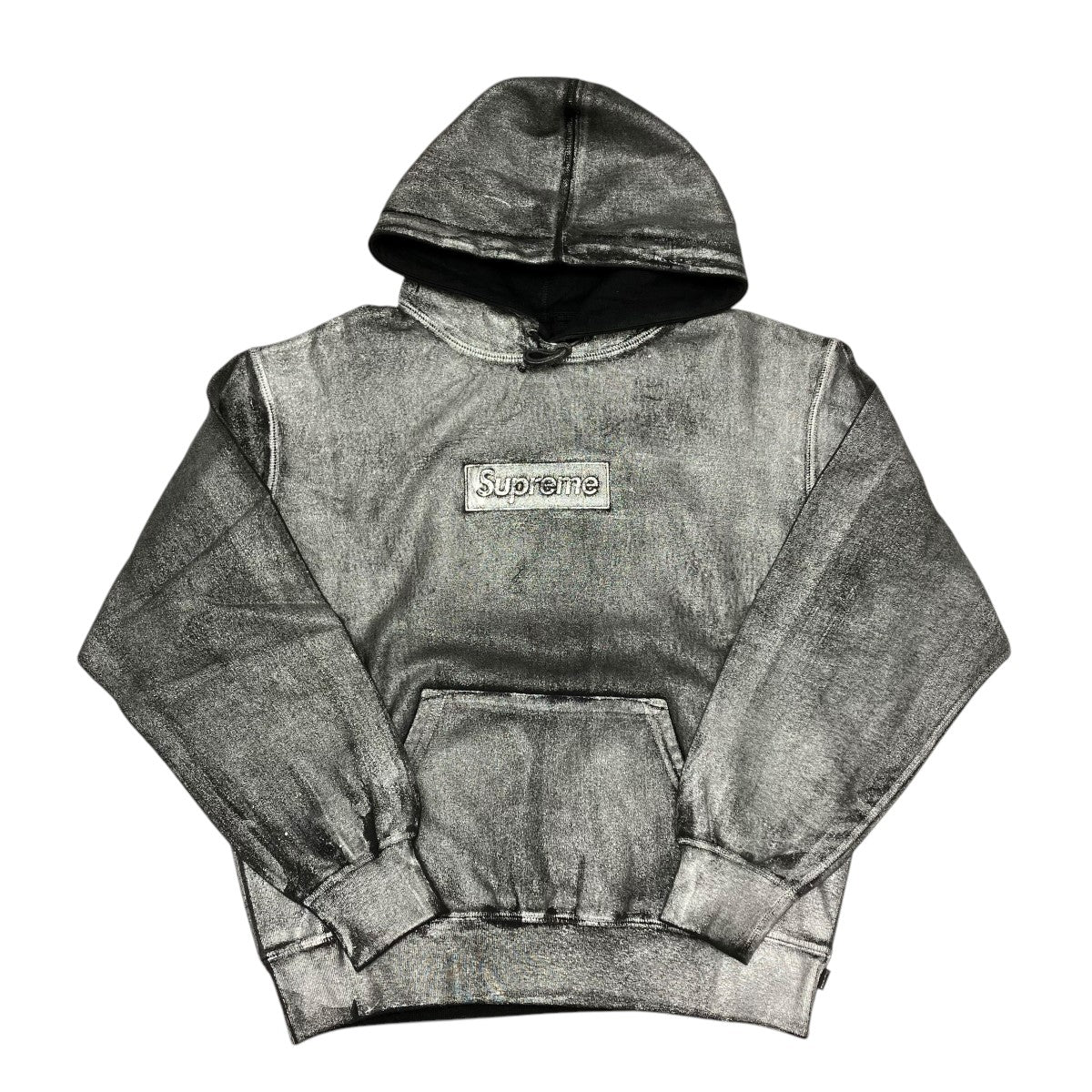 24SSFoil Box Logo Hooded Sweatshirtプルオーバーパーカー