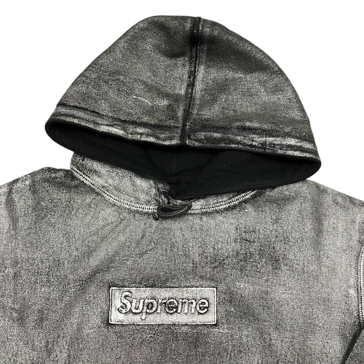 24SSFoil Box Logo Hooded Sweatshirtプルオーバーパーカー
