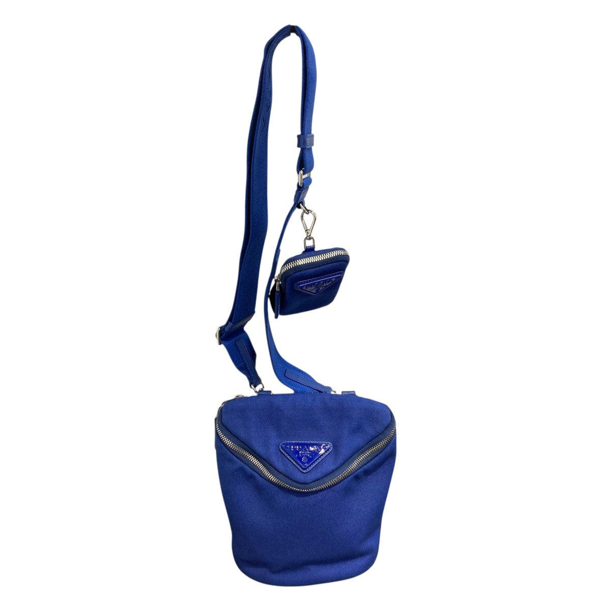 PRADA CANAPA トライアングルロゴショルダーバッグ 古着・中古-1枚目のアイテム画像