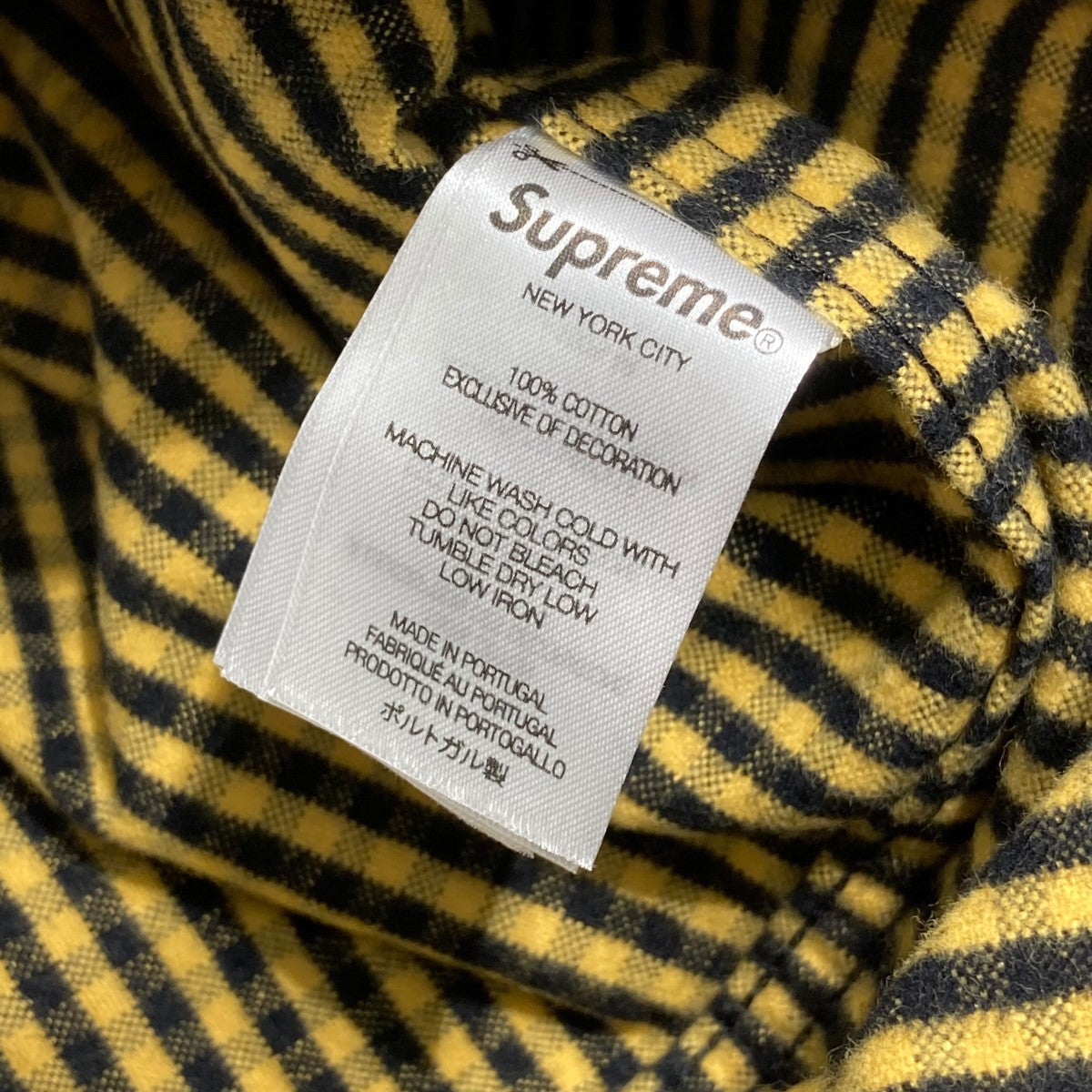 Loose Fit Flannel Oxford Shirtチェックボタンダウンシャツ