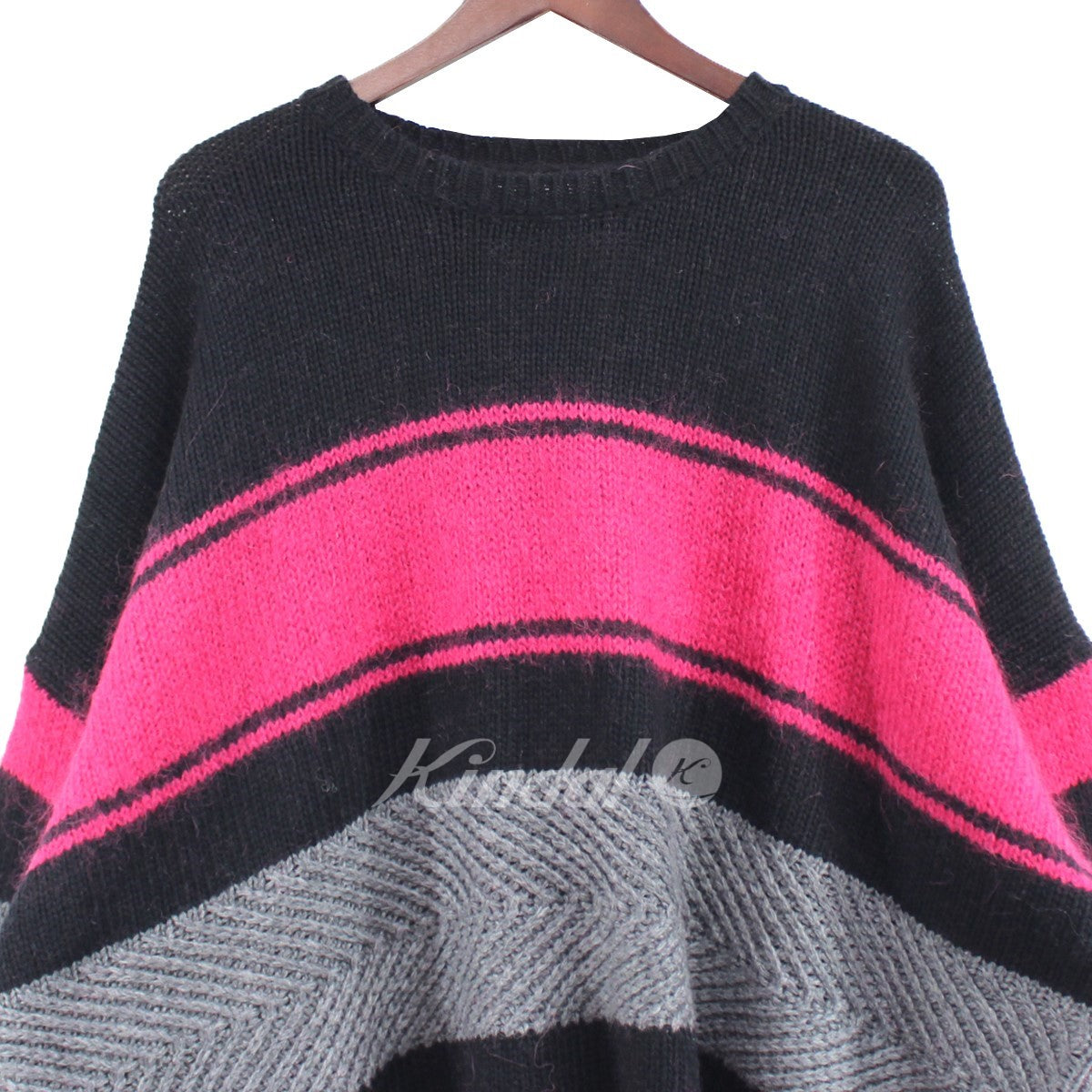 DAIRIKU 古着・中古 21AW Molly Border Mohair Knit オーバーサイズ ボーダー モヘヤ ニット