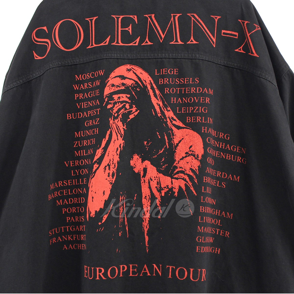 RAF SIMONS(ラフシモンズ) 22SS Oversized Solemn-X denim jacket オーバーデニムジャケット