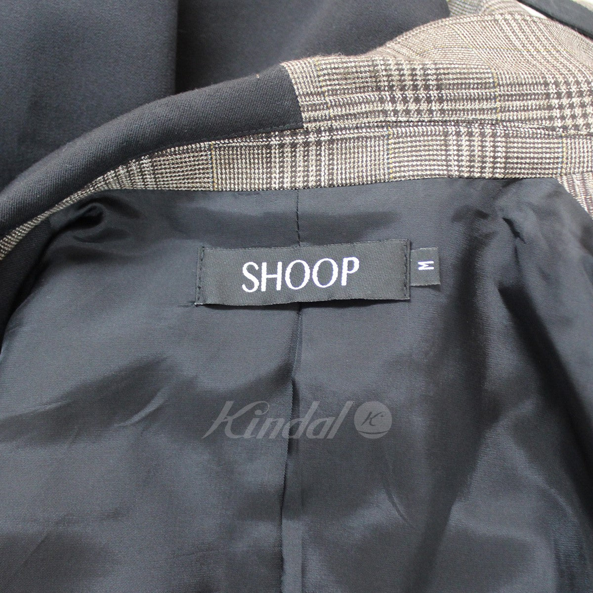 SHOOP CLOTHING(シュープ) 稀少 18AW Bicolor Blazer バイカラー ブレザー チェック切替 ジャケット