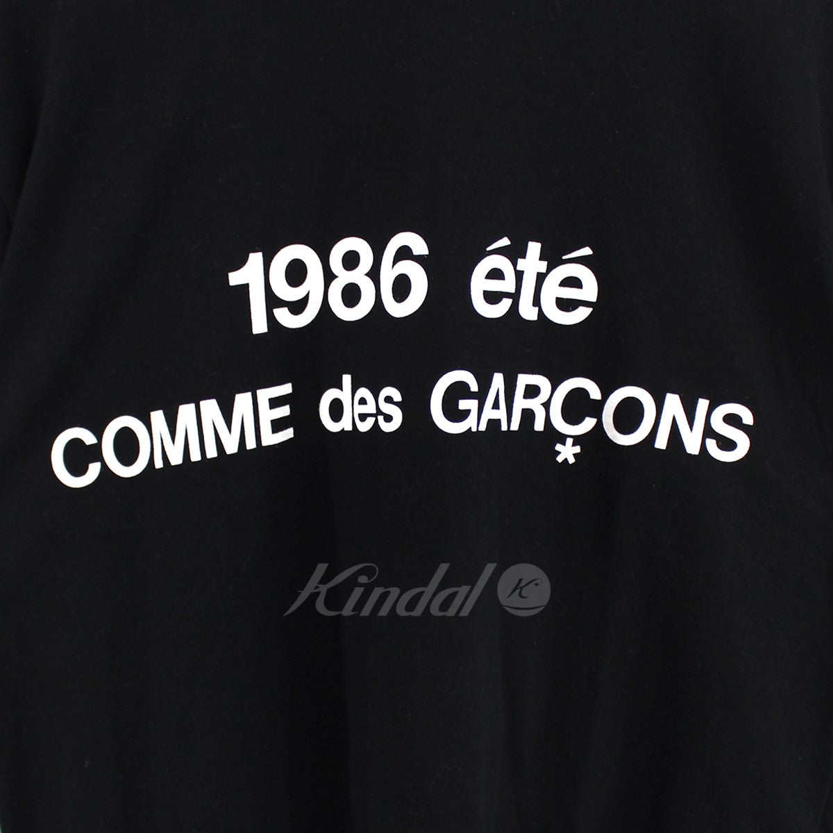 COMME des GARCONS CDG(コムデギャルソン シーディージー) 22SS 1986 ete S／S TEE ロゴ Tシャツ  SZ-T028 ブラック サイズ 14｜【公式】カインドオルオンライン ブランド古着・中古通販【kindal】