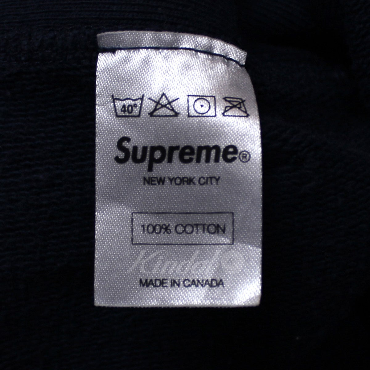 SUPREME(シュプリーム) Bling Box Logo Hooded Sweatshirt ブリング ボックスロゴ パーカー ネイビー サイズ  S｜【公式】カインドオルオンライン ブランド古着・中古通販【kindal】