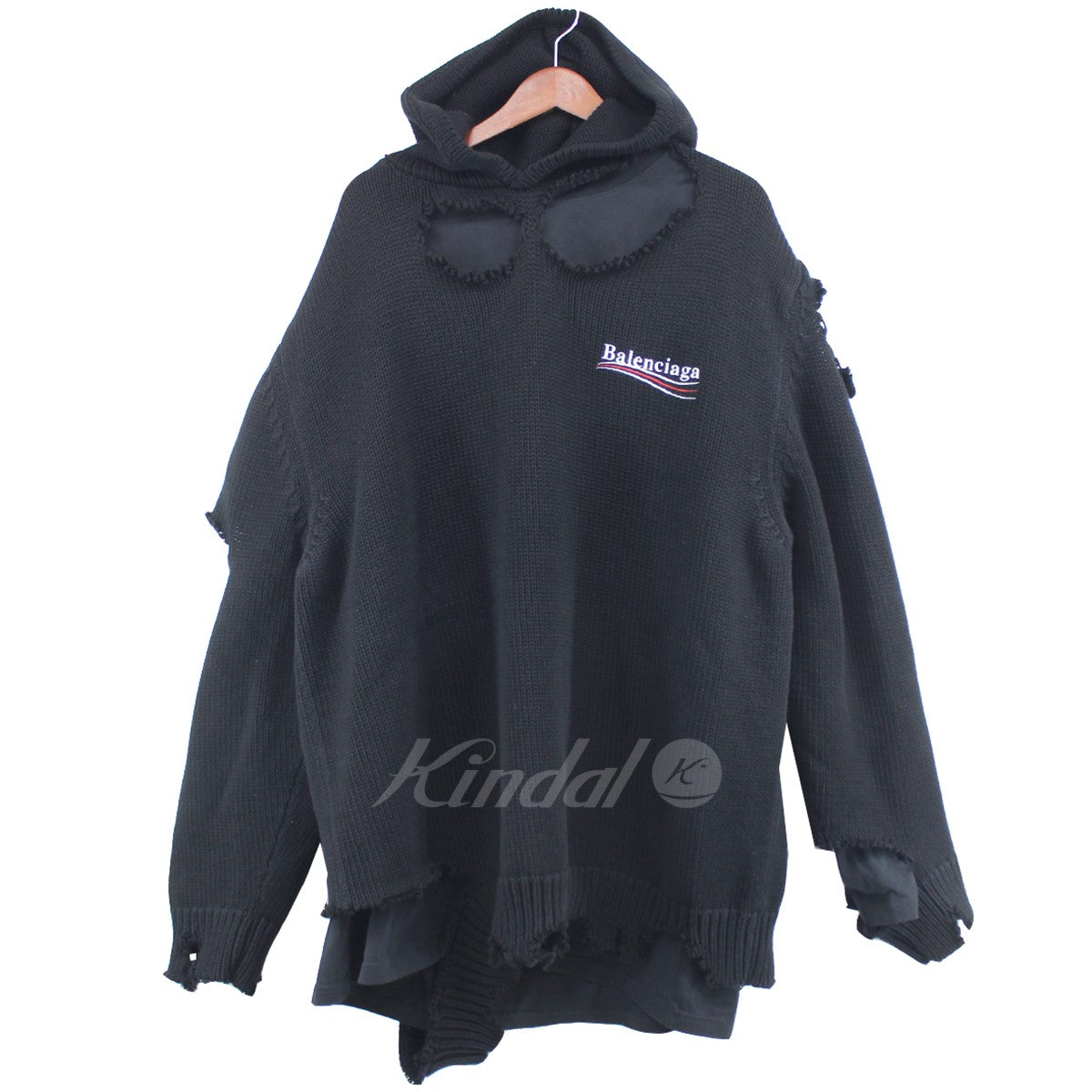 BALENCIAGA(バレンシアガ) 21AW Political Campaign Destroyed Hoodie デストロイパーカー