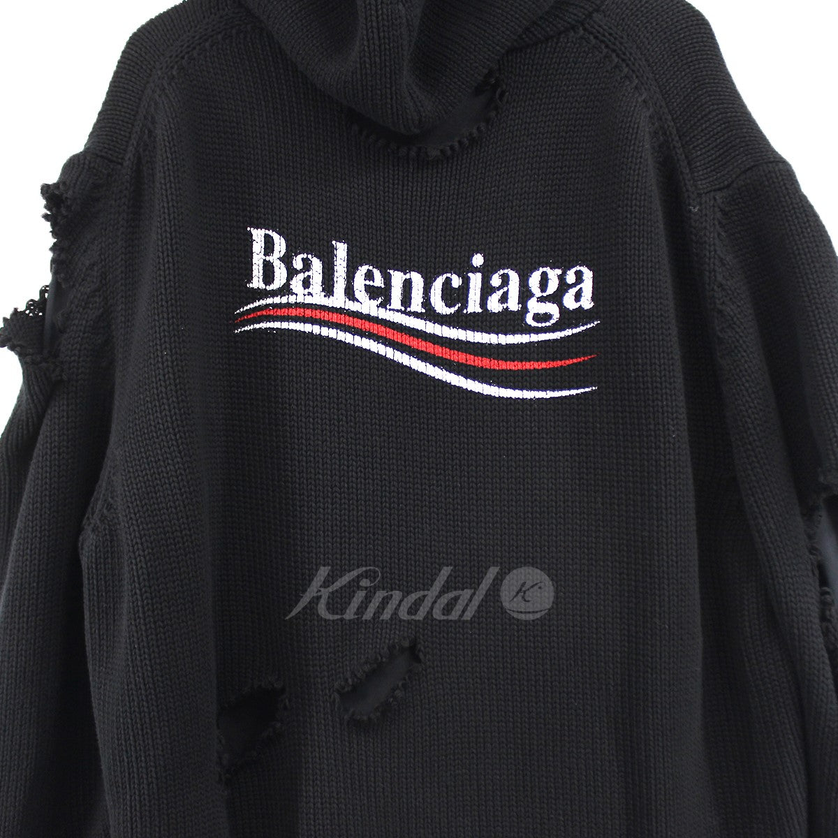 BALENCIAGA(バレンシアガ) 21AW Political Campaign Destroyed Hoodie デストロイパーカー