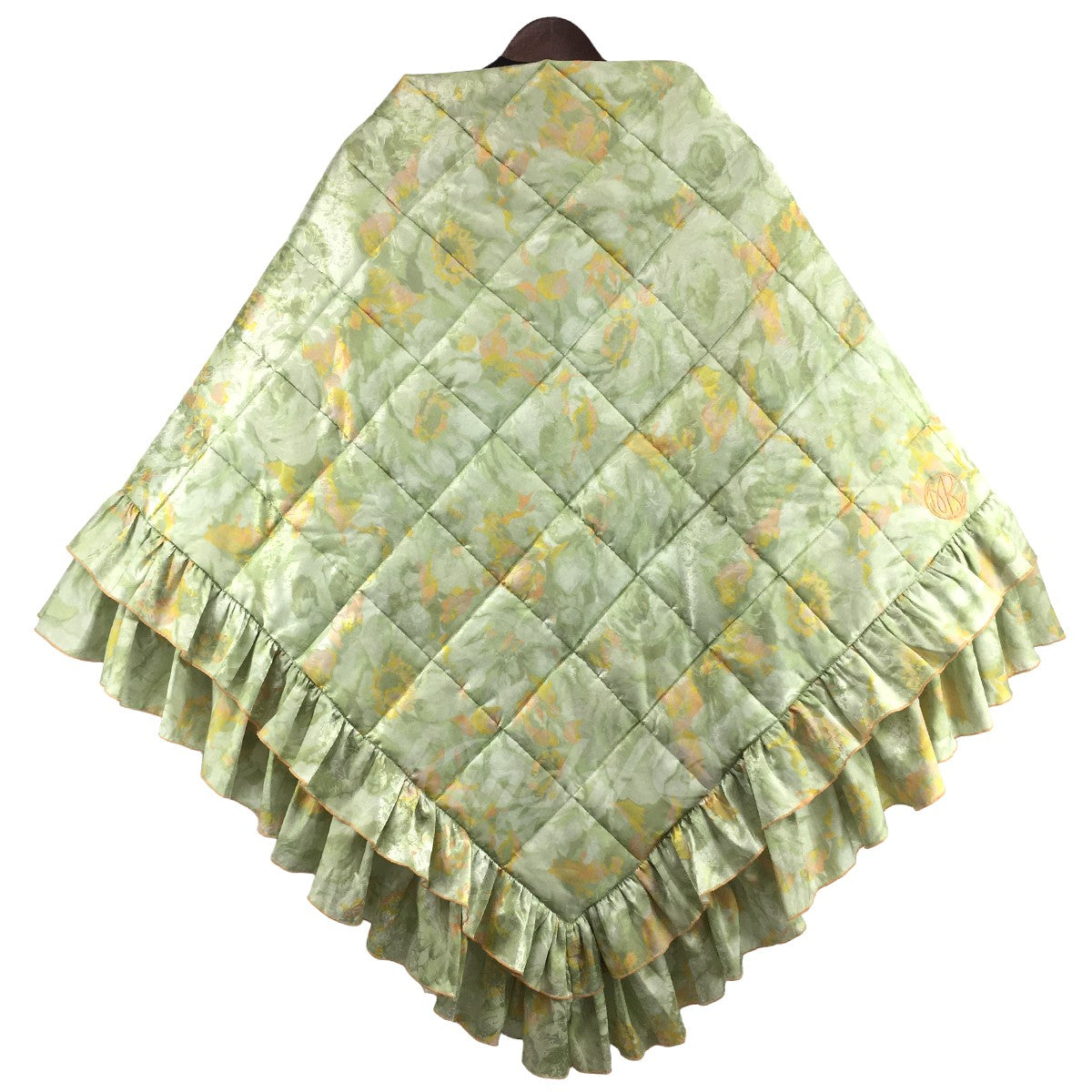 Martine Rose(マーティンローズ) 22AW QUILTED DOUBLE FRILL SCARF シルク混 キルテッド フリルスカーフ  グリーンフローラル｜【公式】カインドオルオンライン ブランド古着・中古通販【kindal】