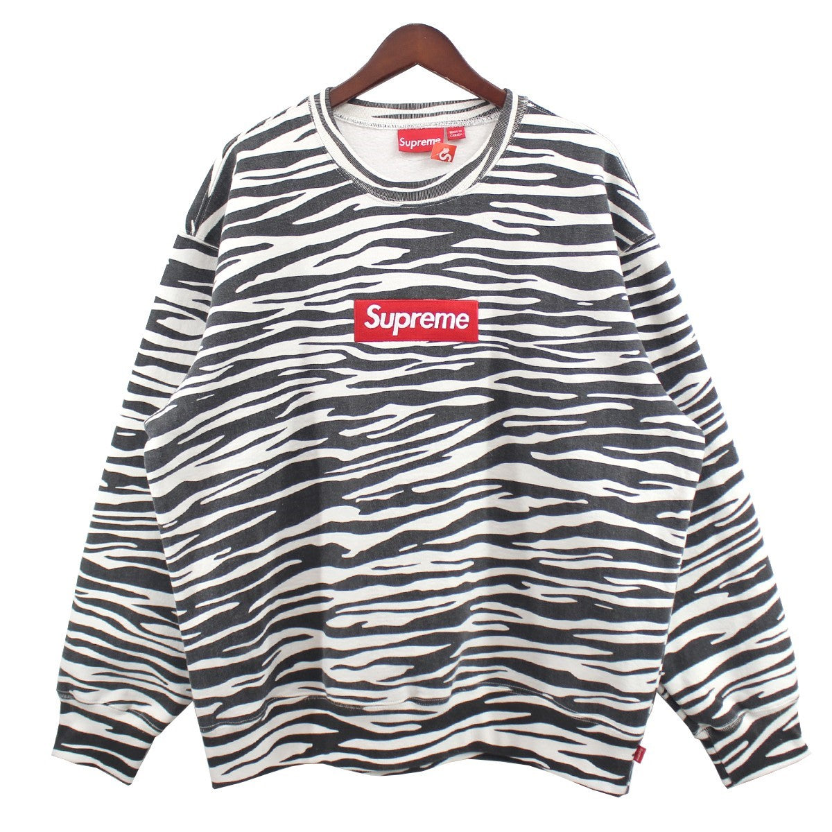 SUPREME 古着・中古 22AW Box Logo Crewneck Zebra ボックス ロゴ クルーネック スウェット