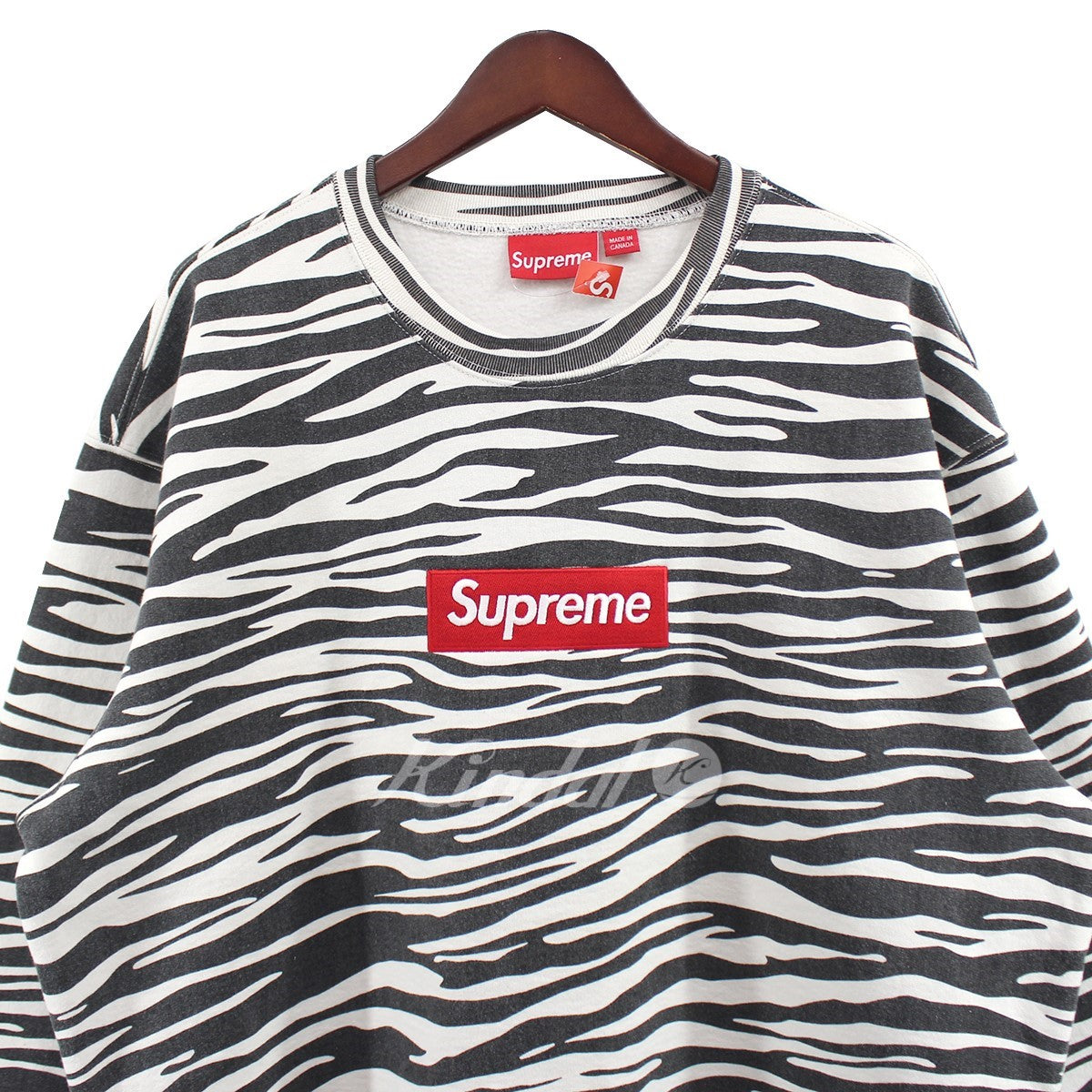 SUPREME 古着・中古 22AW Box Logo Crewneck Zebra ボックス ロゴ クルーネック スウェット